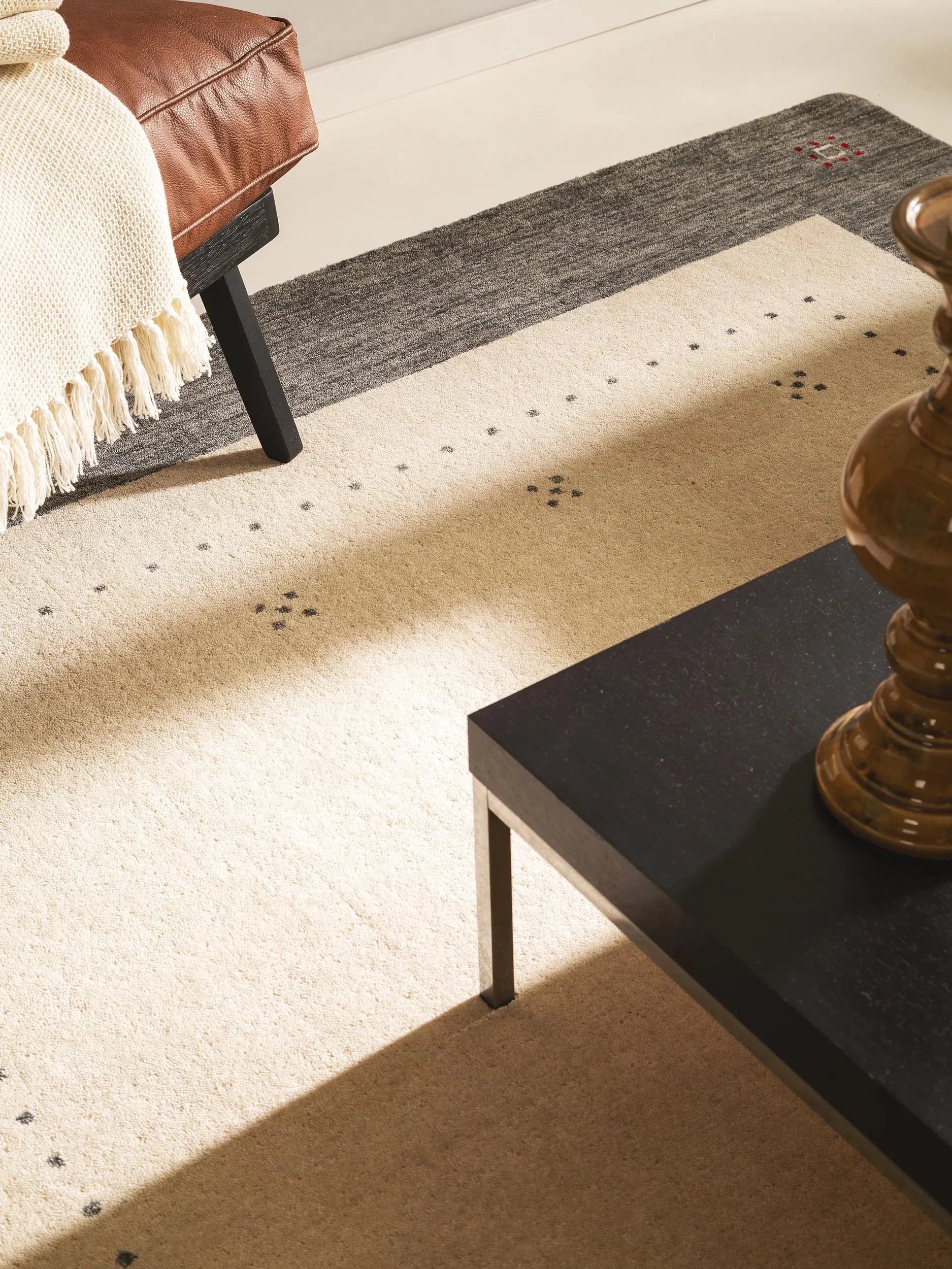 Covor de lână Jamal Beige/Grey 