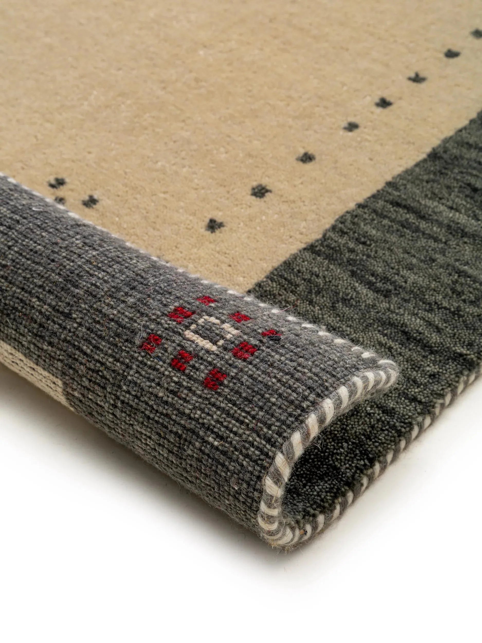 Traversă din lână Jamal Beige/Grey
