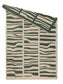 Pătură Jana Cream/Green
