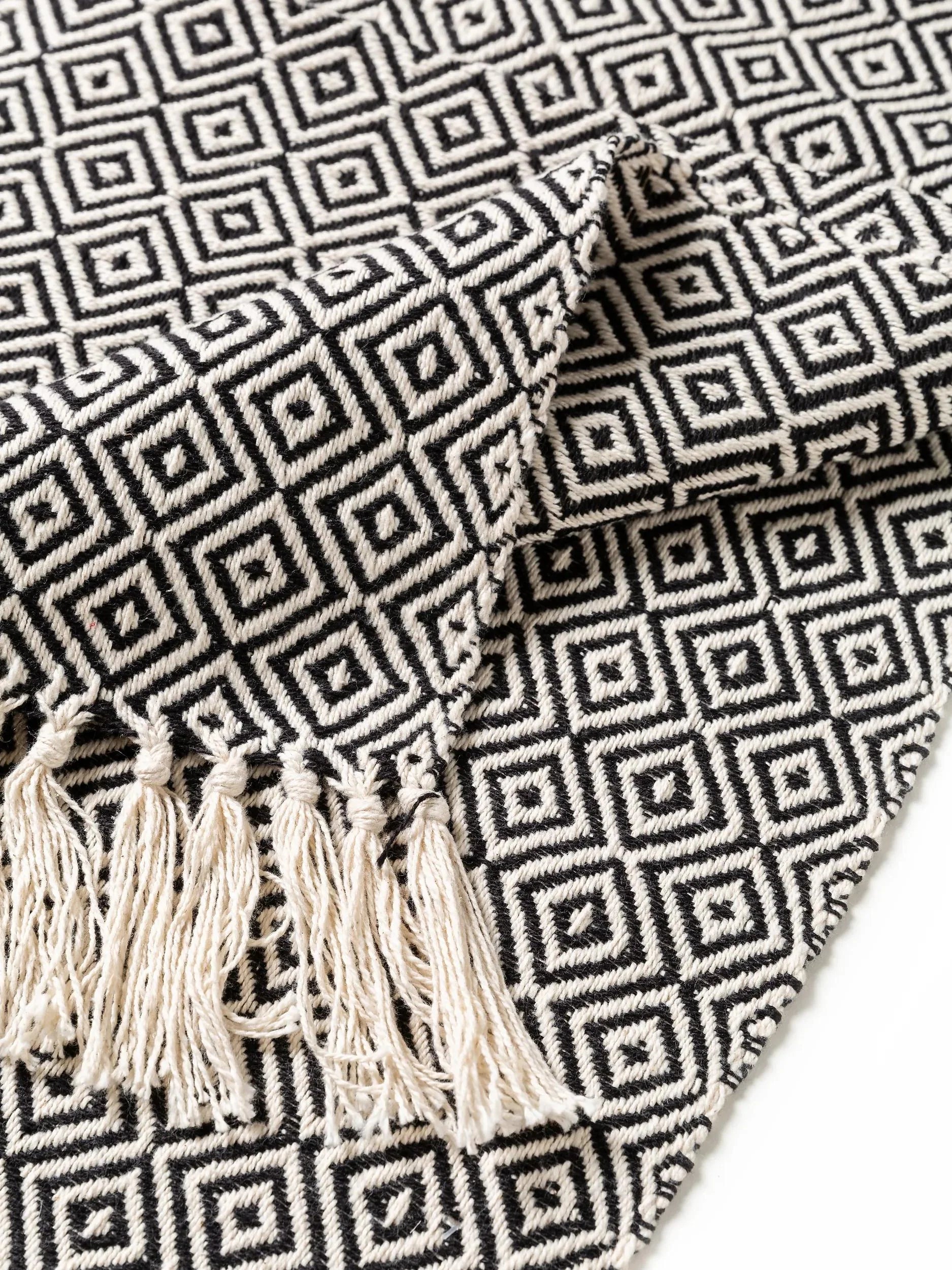 Cotton Pătură Jasmin Black