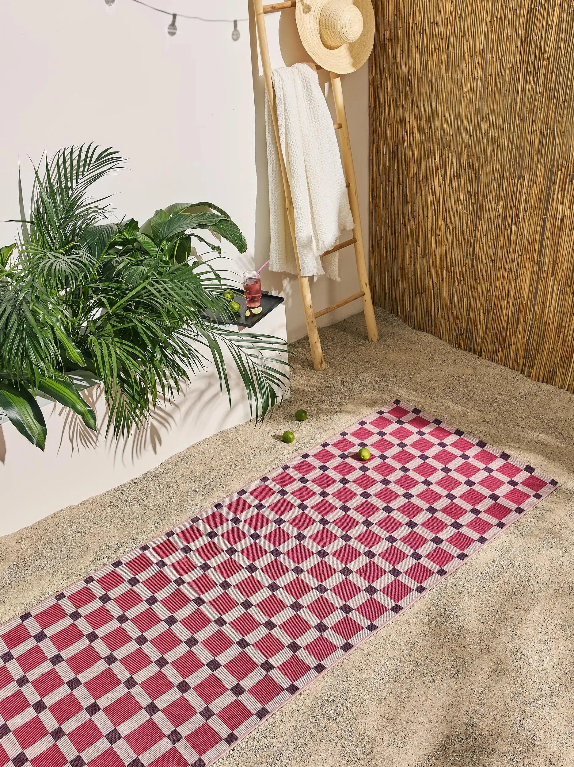 Covoraș îngust/preș - interior/exterior Jovis Pink 