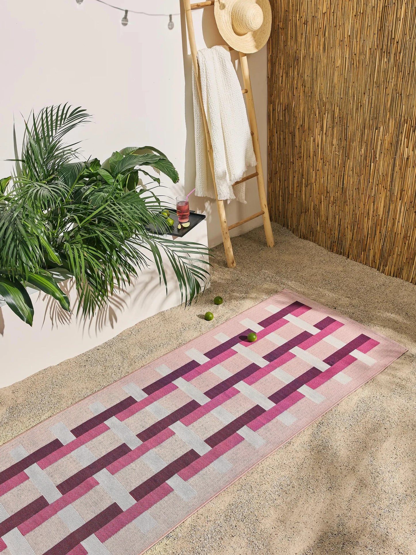 Covoraș îngust/preș - interior/exterior Jovis Pink 