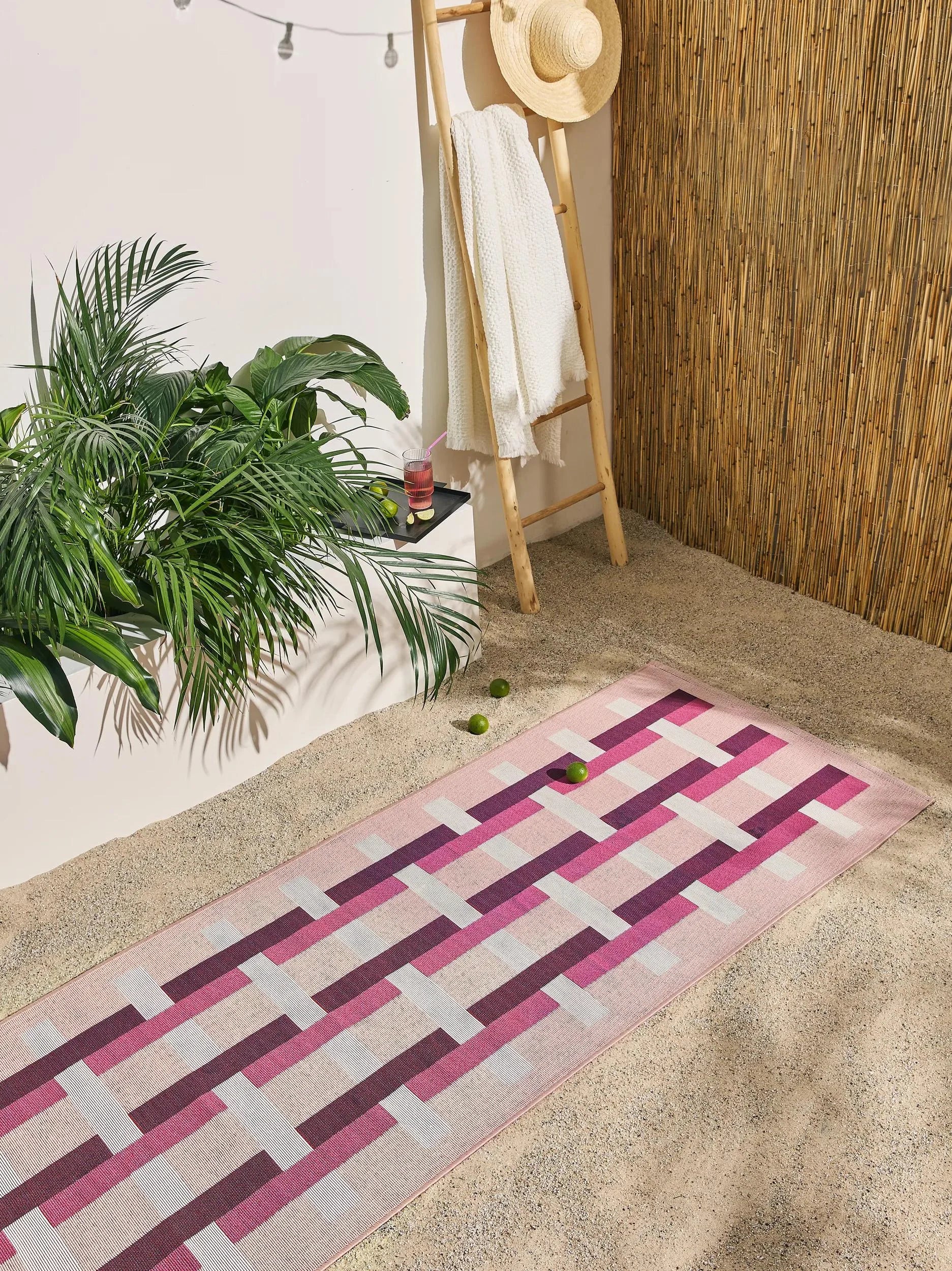 Covoraș îngust/preș - interior/exterior Jovis Pink 