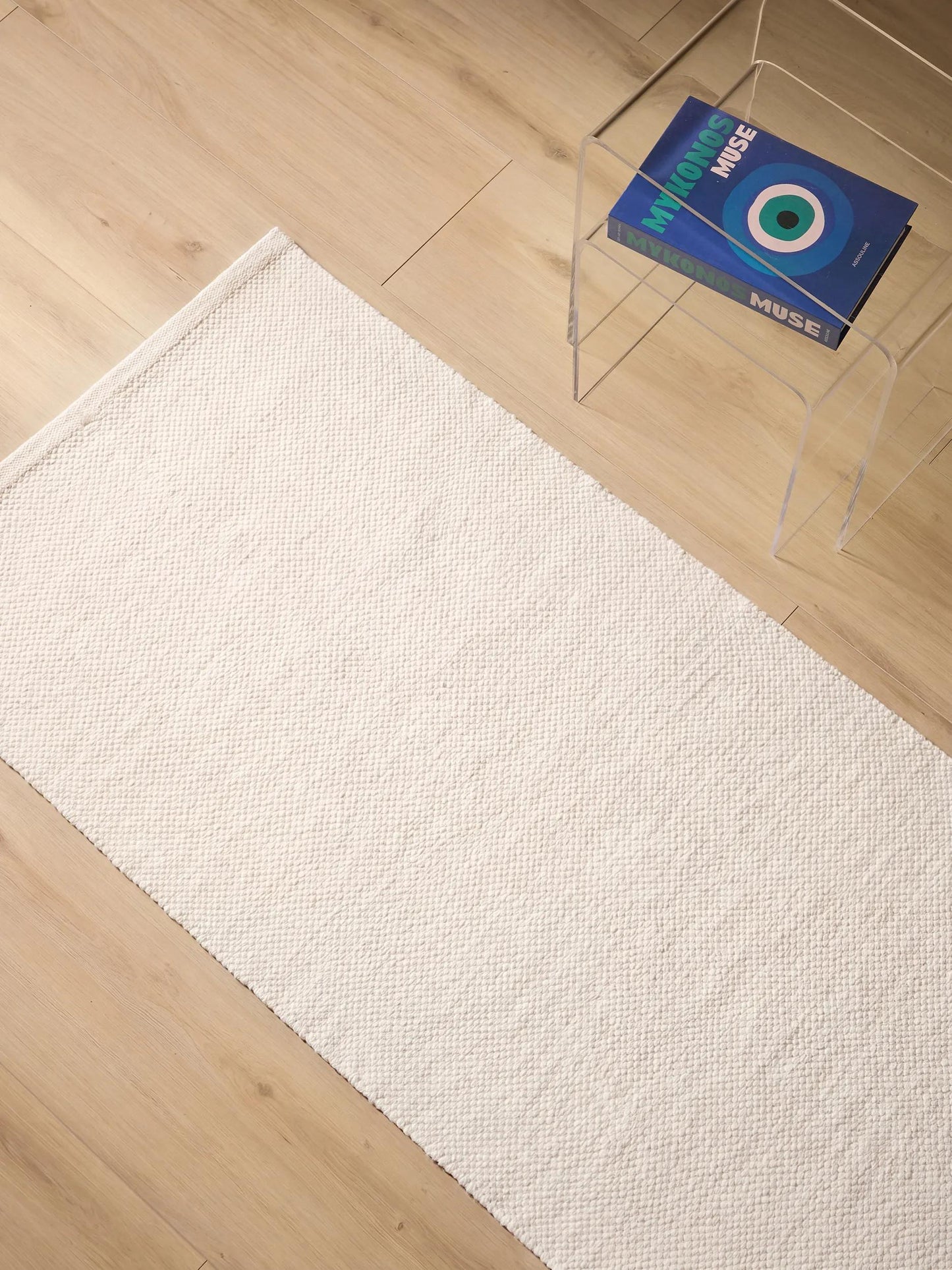 Covor bumbac Joy White