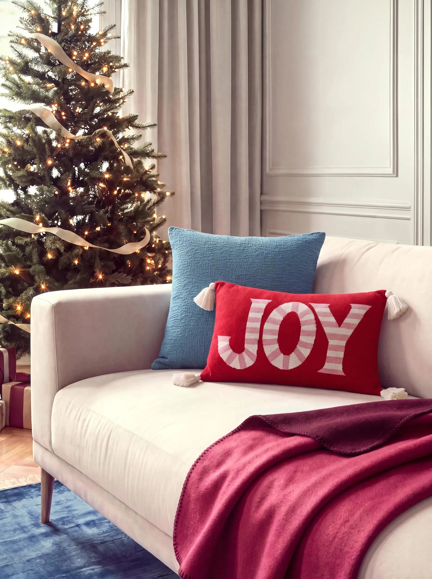 Christmas Pernă Joyful Red