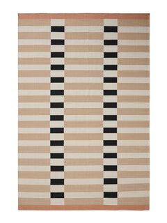 Covor țesătură plată Judith Beige/Black