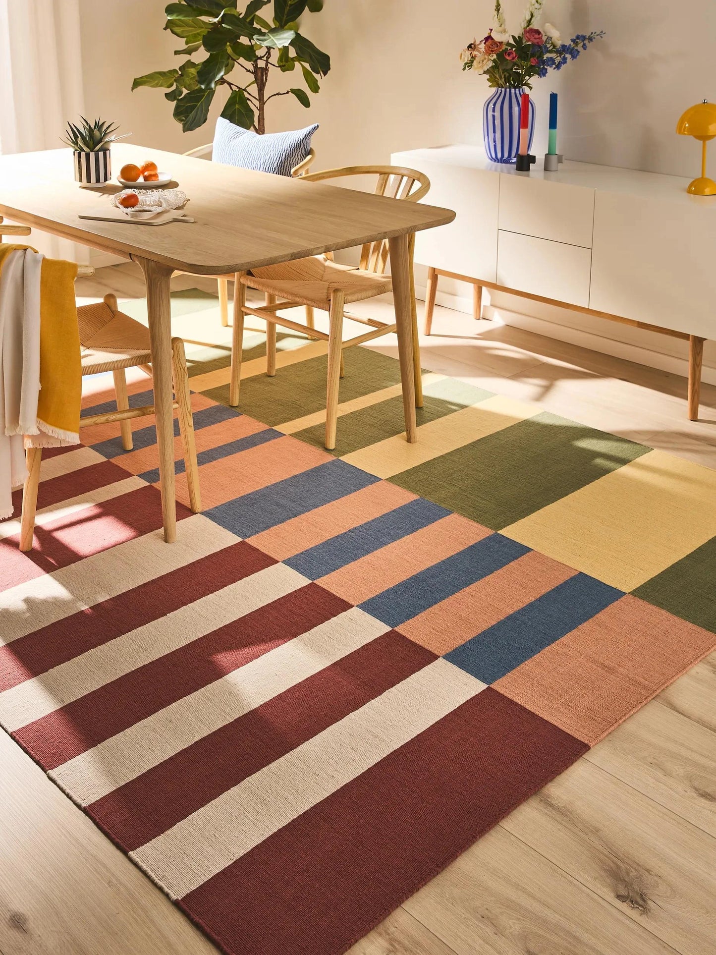 Covor țesătură plată Judith Multicolour 