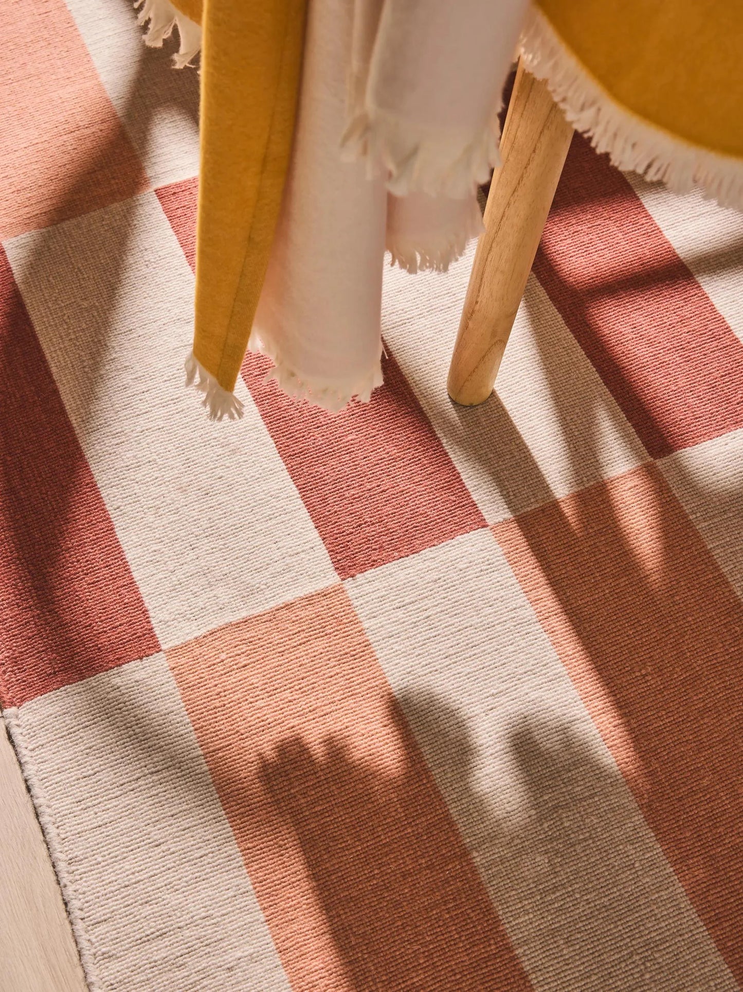 Covor țesătură plată Judith Multicolour/Yellow 