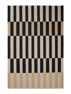 Covor țesătură plată Judith Beige/Black