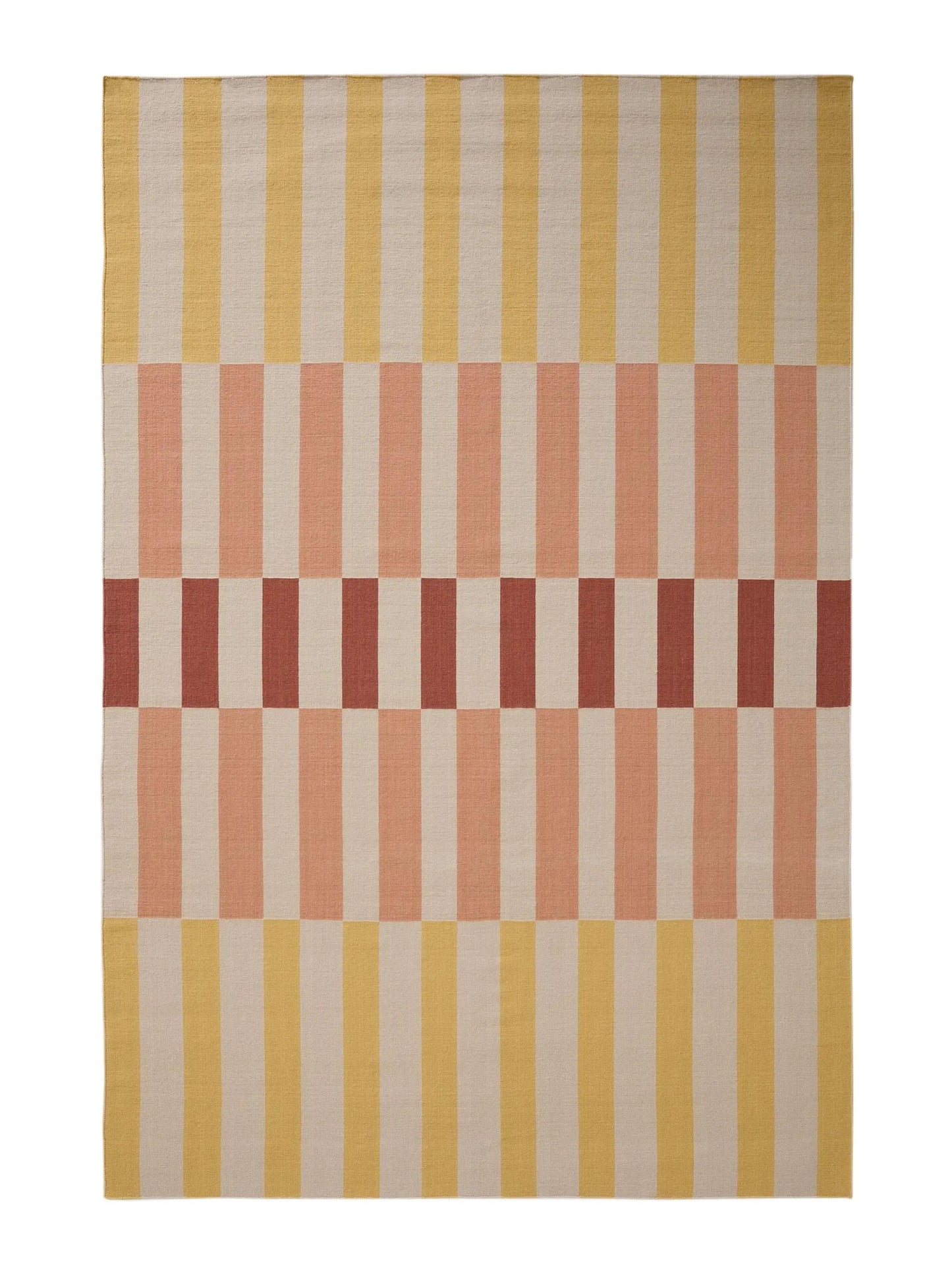 Covor țesătură plată Judith Multicolour/Yellow