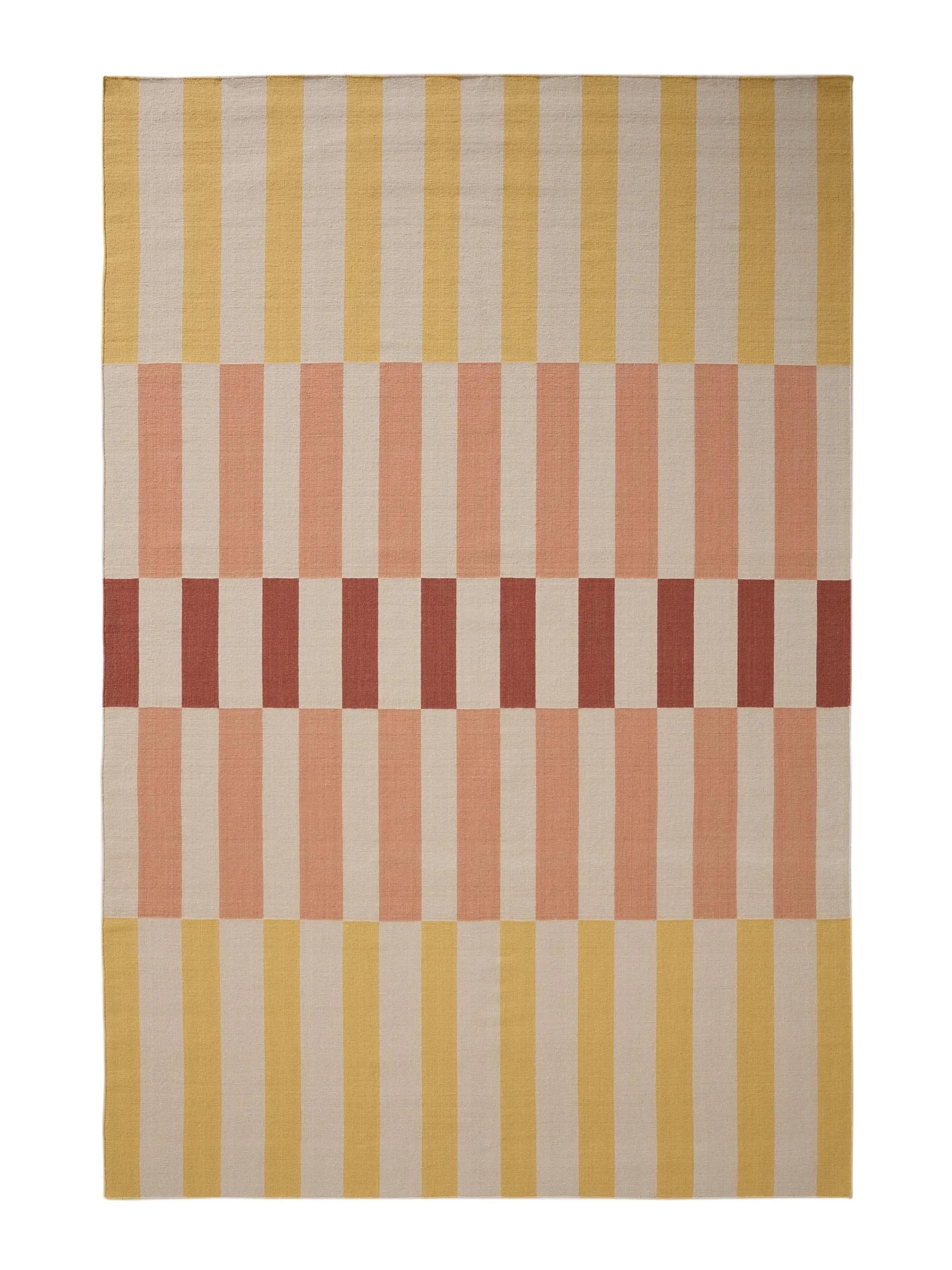 Covor țesătură plată Judith Multicolour/Yellow