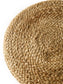 Handmade Jute Pouf/taburet Jutta Light Brown/Black