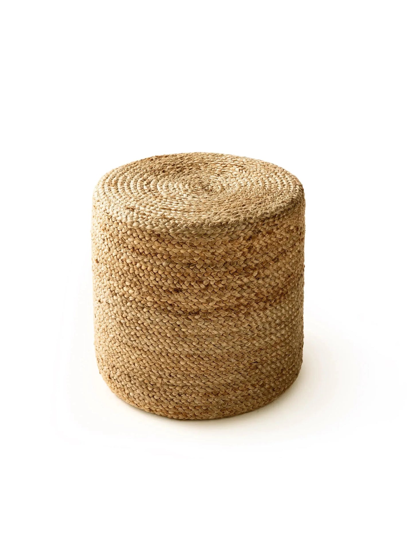 Handmade Jute Pouf/taburet Jutta Light Brown 