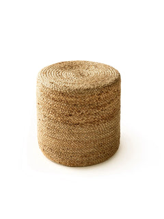 Handmade Jute Pouf/taburet Jutta Light Brown