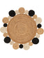 Covor iută Jutta Light Brown/Black 