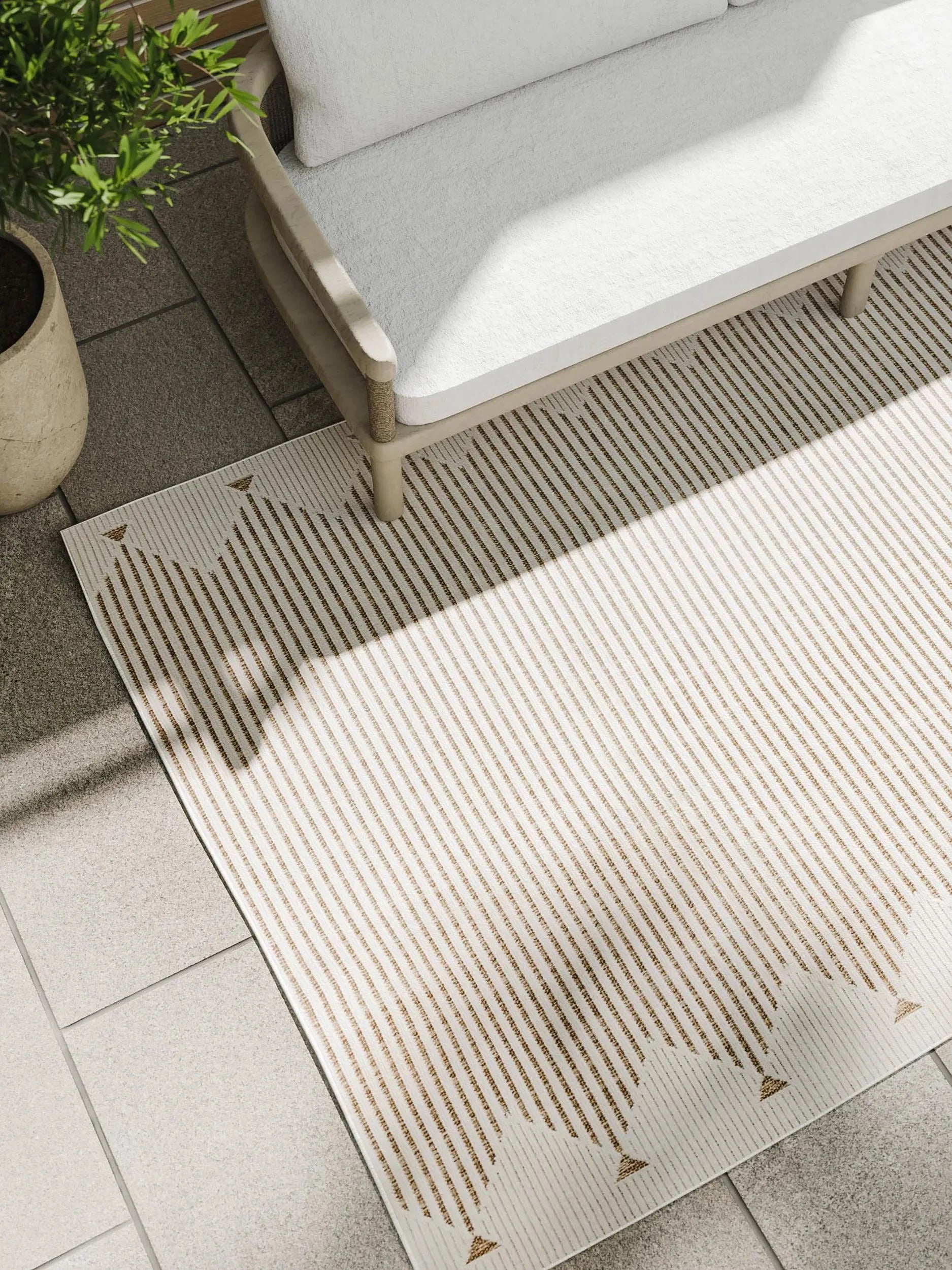 Covor interior/exterior Kaleo Cream/Beige 