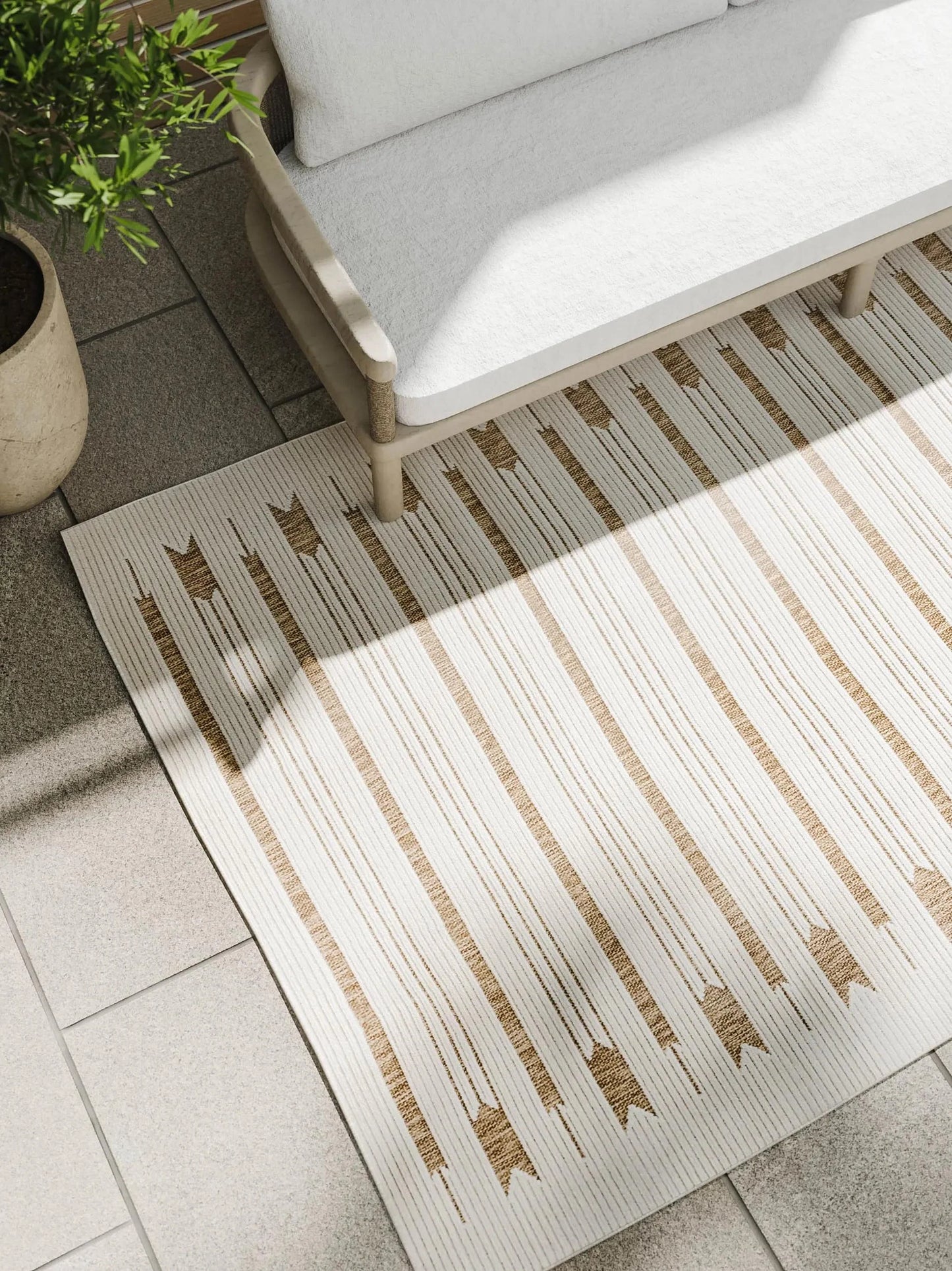 Covor interior/exterior Kaleo Cream/Beige 