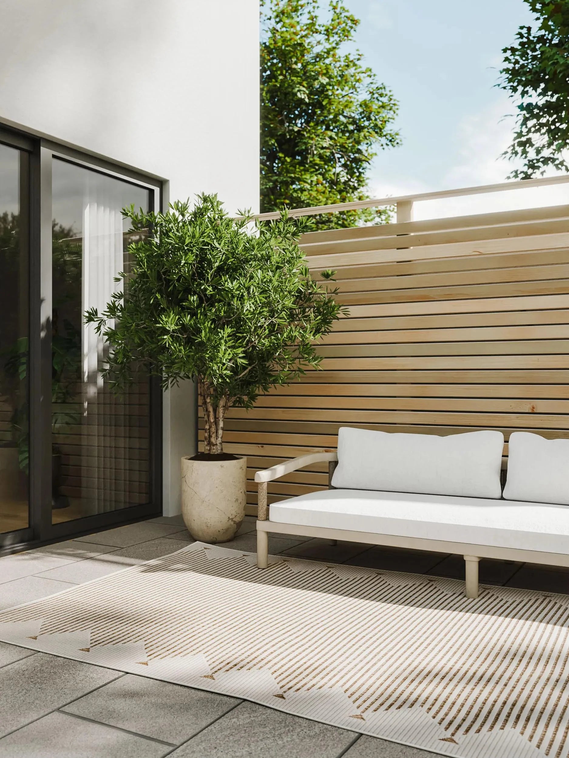 Covor interior/exterior Kaleo Cream/Beige 