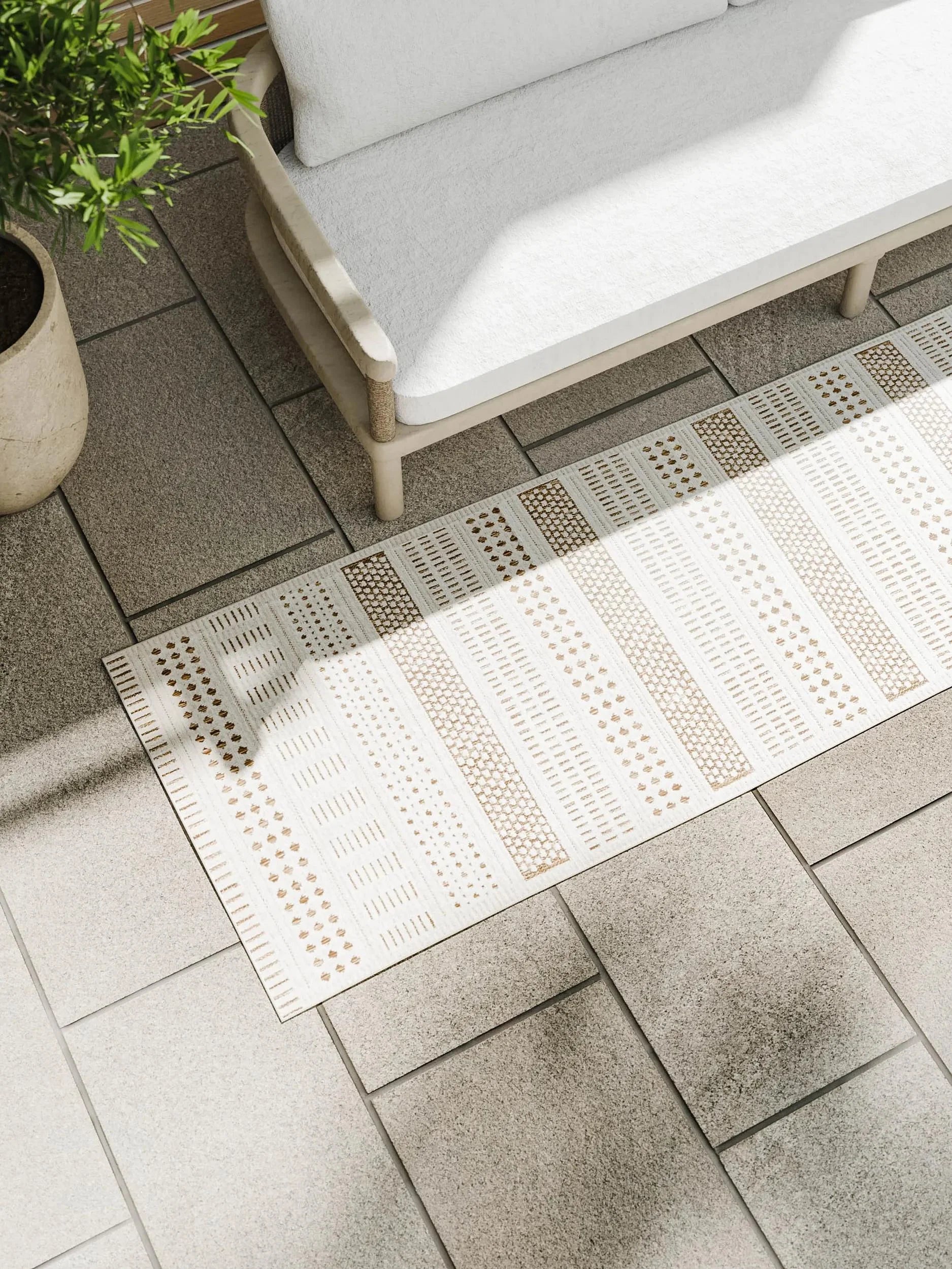 Covor interior/exterior Kaleo Cream/Beige 