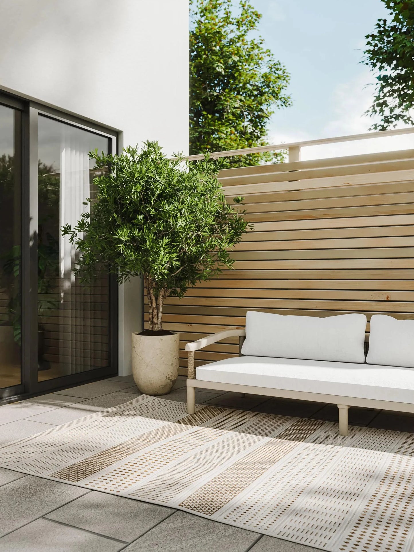 Covor interior/exterior Kaleo Cream/Beige 