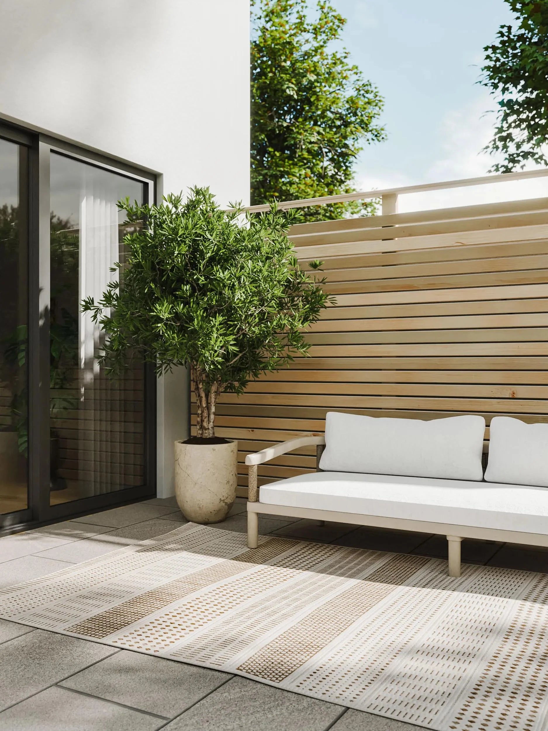 Covor interior/exterior Kaleo Cream/Beige 