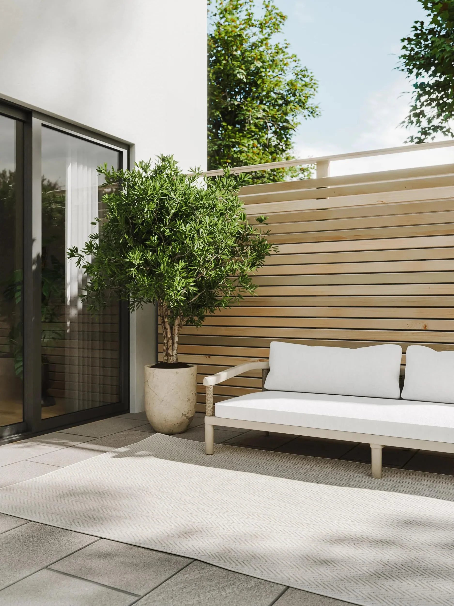 Covor interior/exterior Kaleo Cream/Grey 