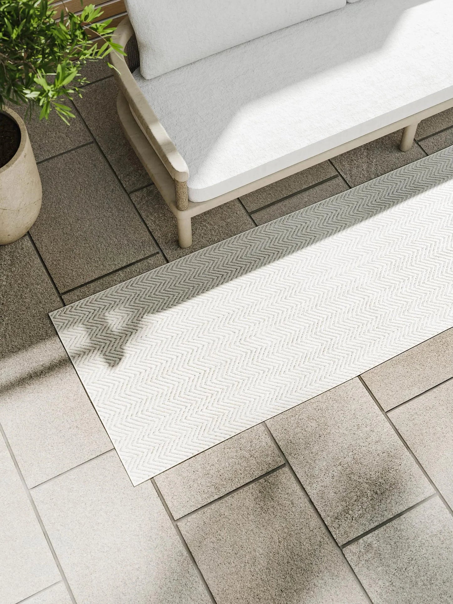 Covor interior/exterior Kaleo Cream/Grey 