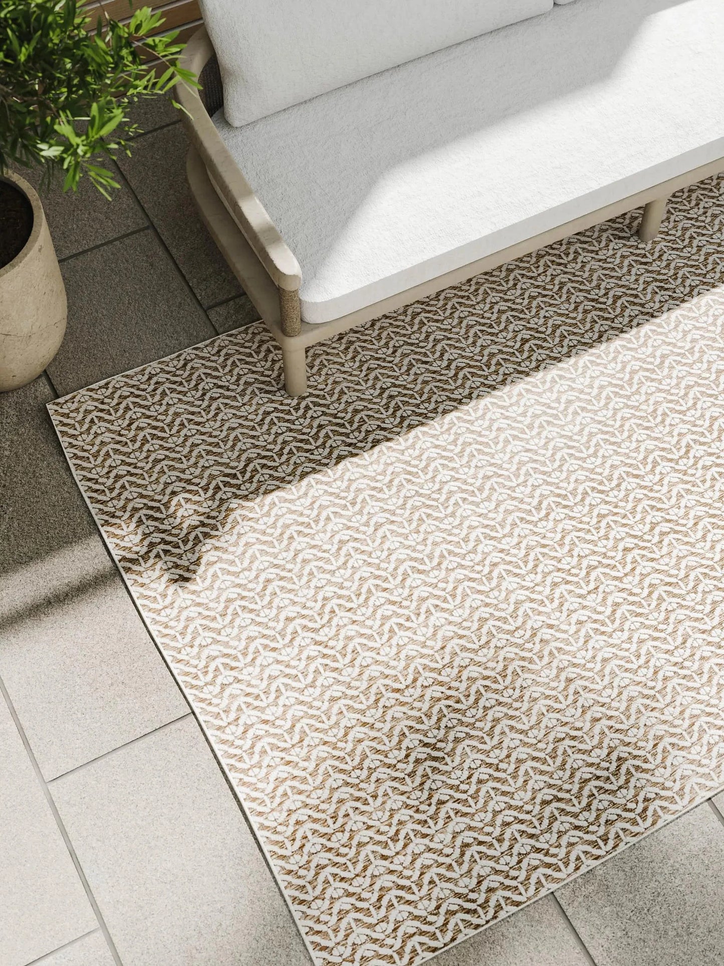 Covor interior/exterior Kaleo Cream/Beige 