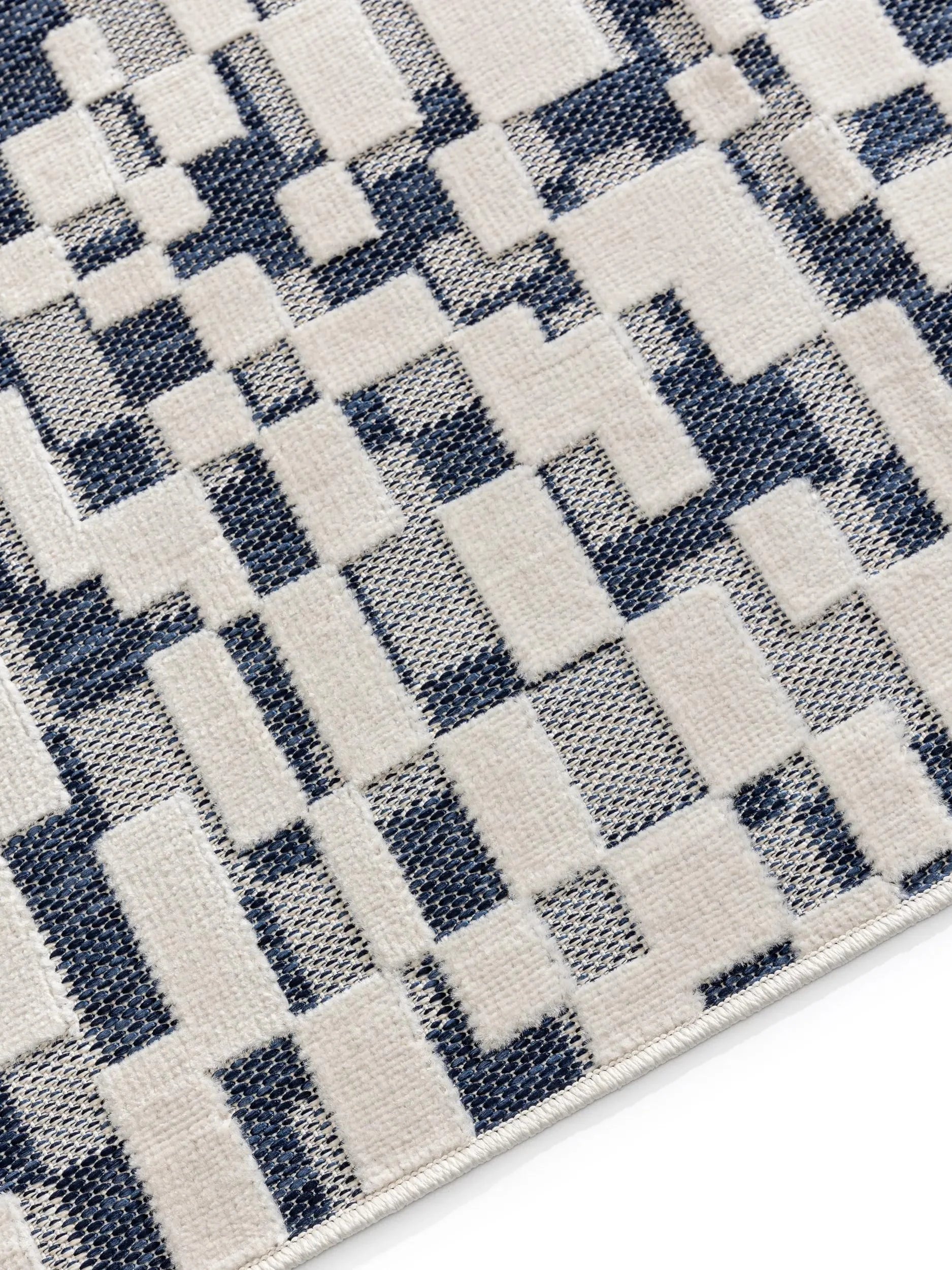 Covor interior/exterior Kaleo Blue/White 