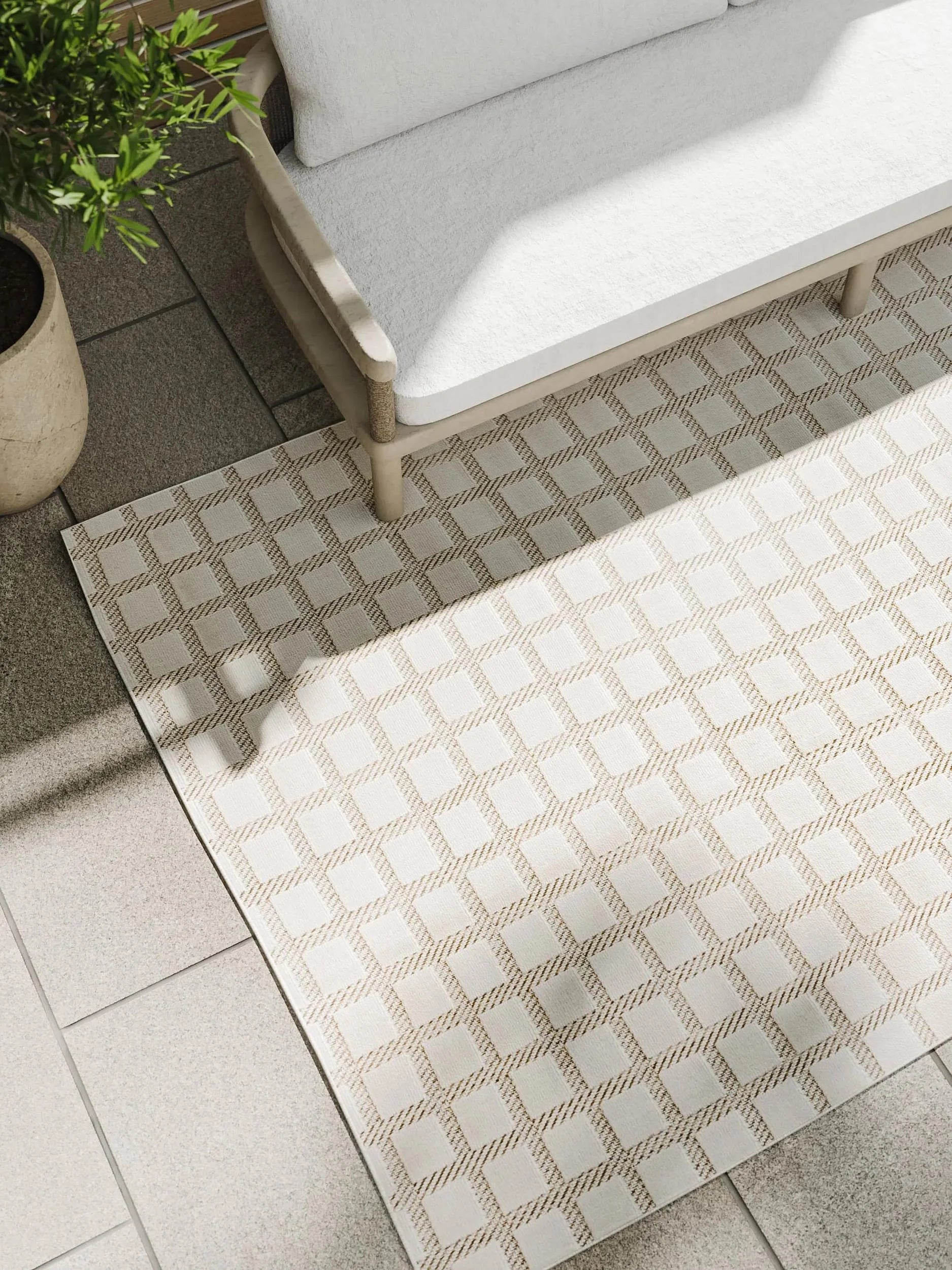 Covor interior/exterior Kaleo Cream/Beige 