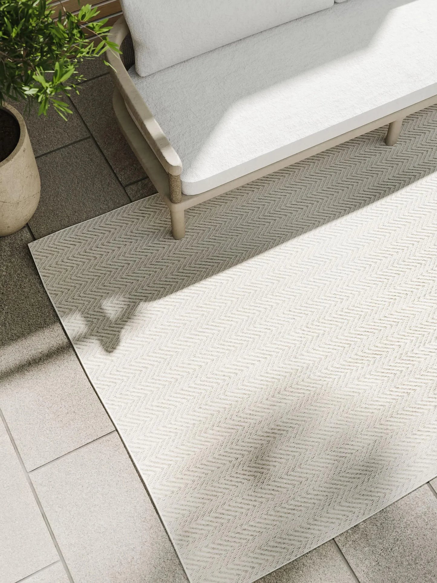 Covor interior/exterior Kaleo Cream/Grey 