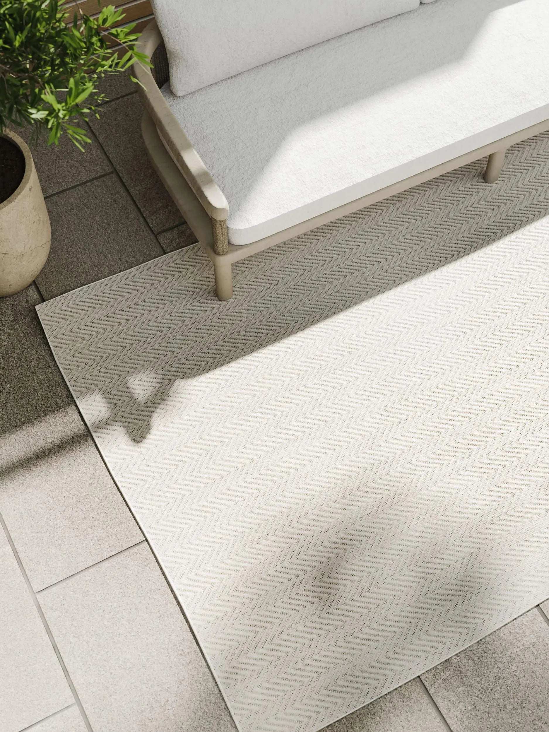 Covor interior/exterior Kaleo Cream/Grey 