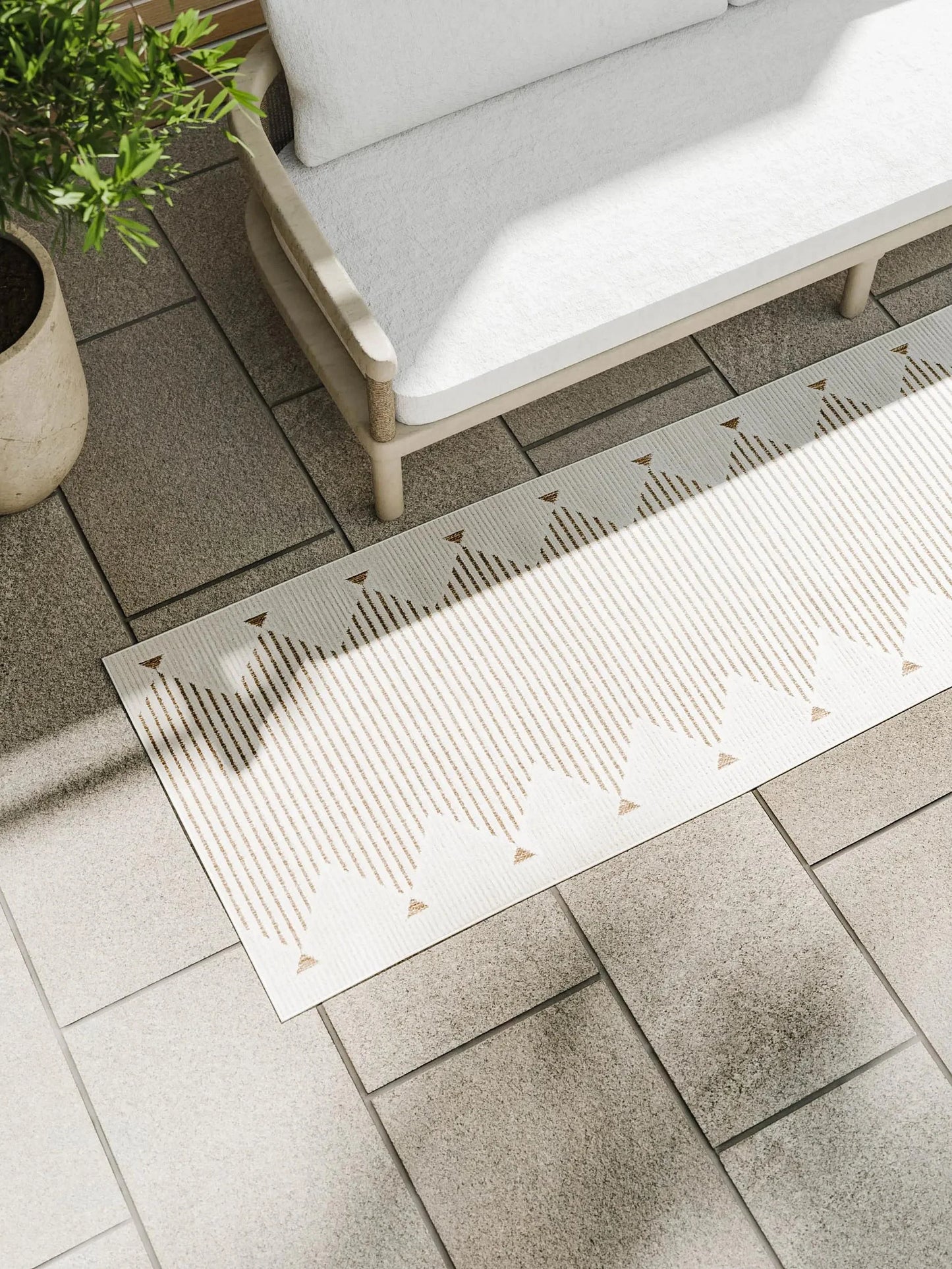 Covor interior/exterior Kaleo Cream/Beige 