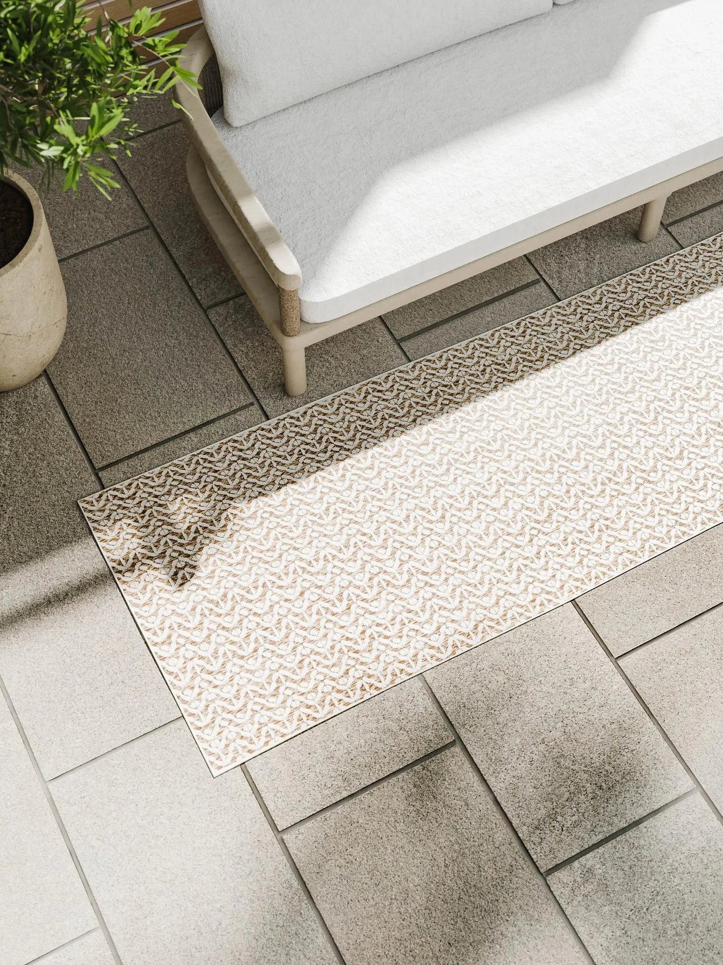 Covor interior/exterior Kaleo Cream/Beige 