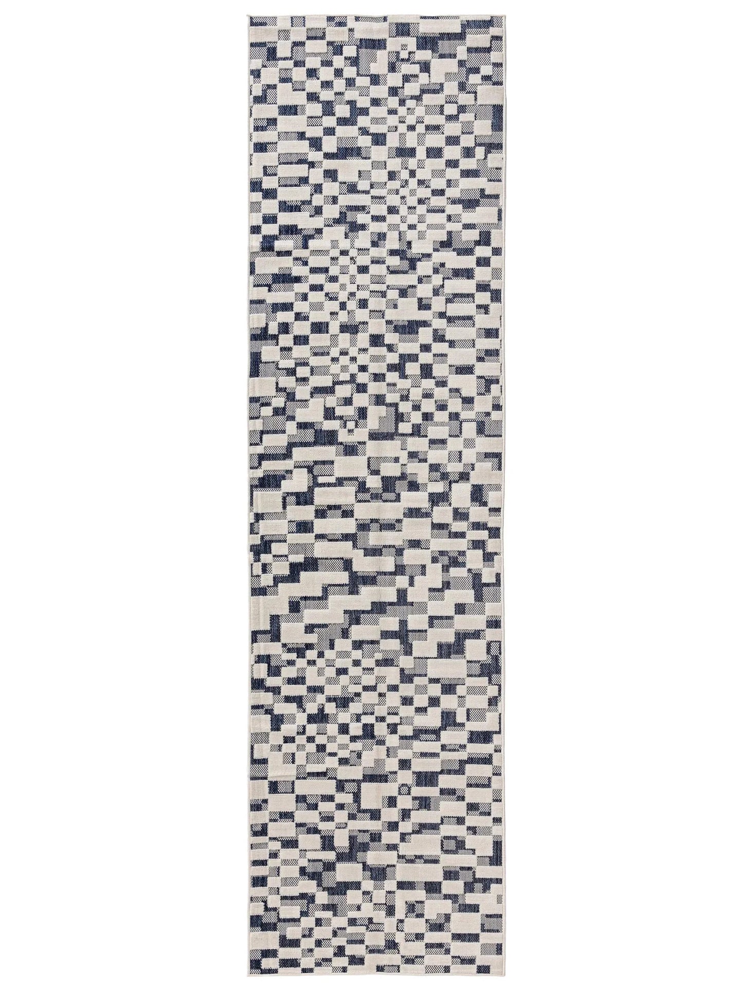Covor interior/exterior Kaleo Blue/White 