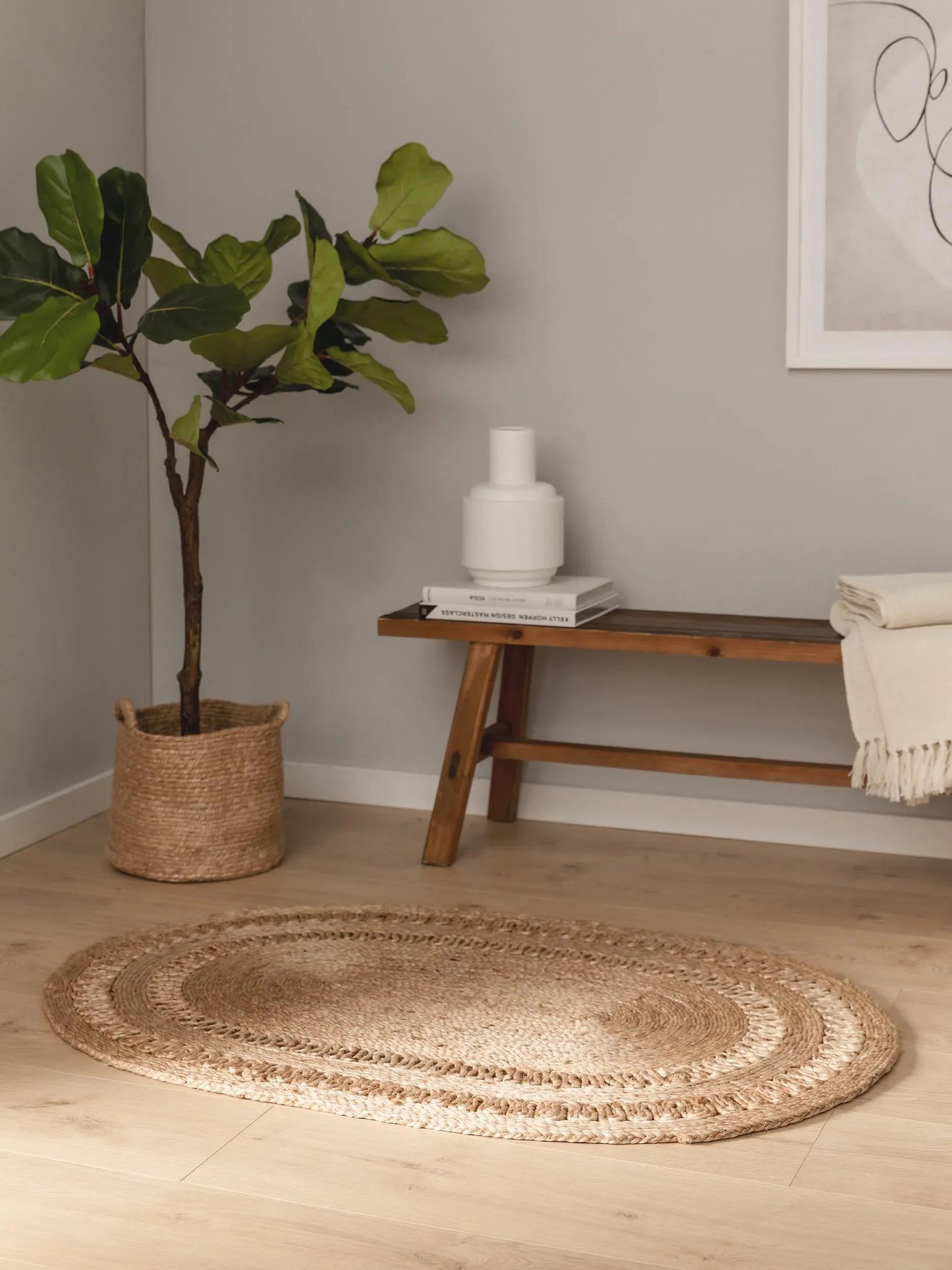 Covor iută Kamala natural 