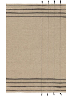 Covor de lână Kambiz Beige/Black