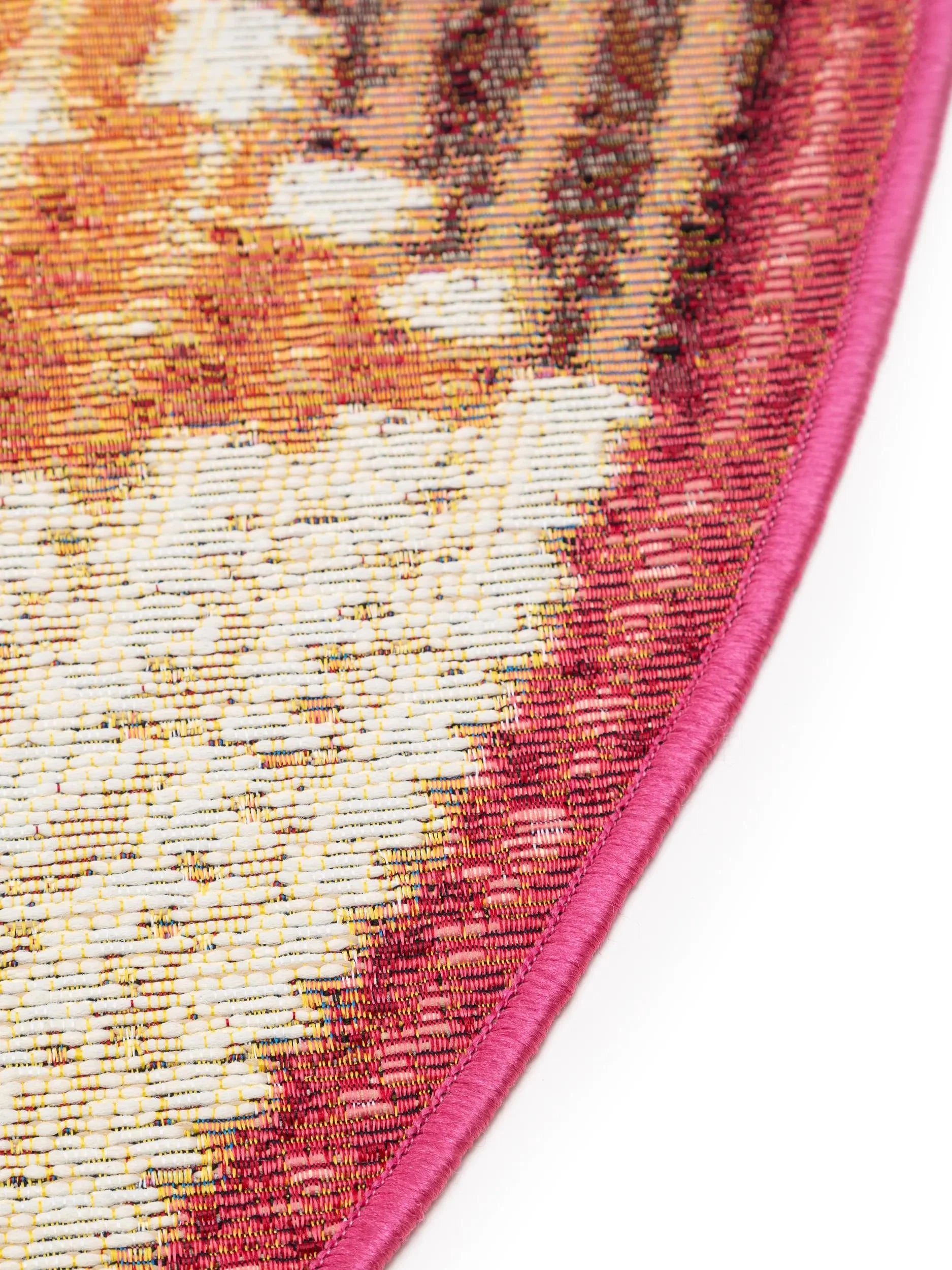 Covor rotund interior/exterior Kenya Multicolour 