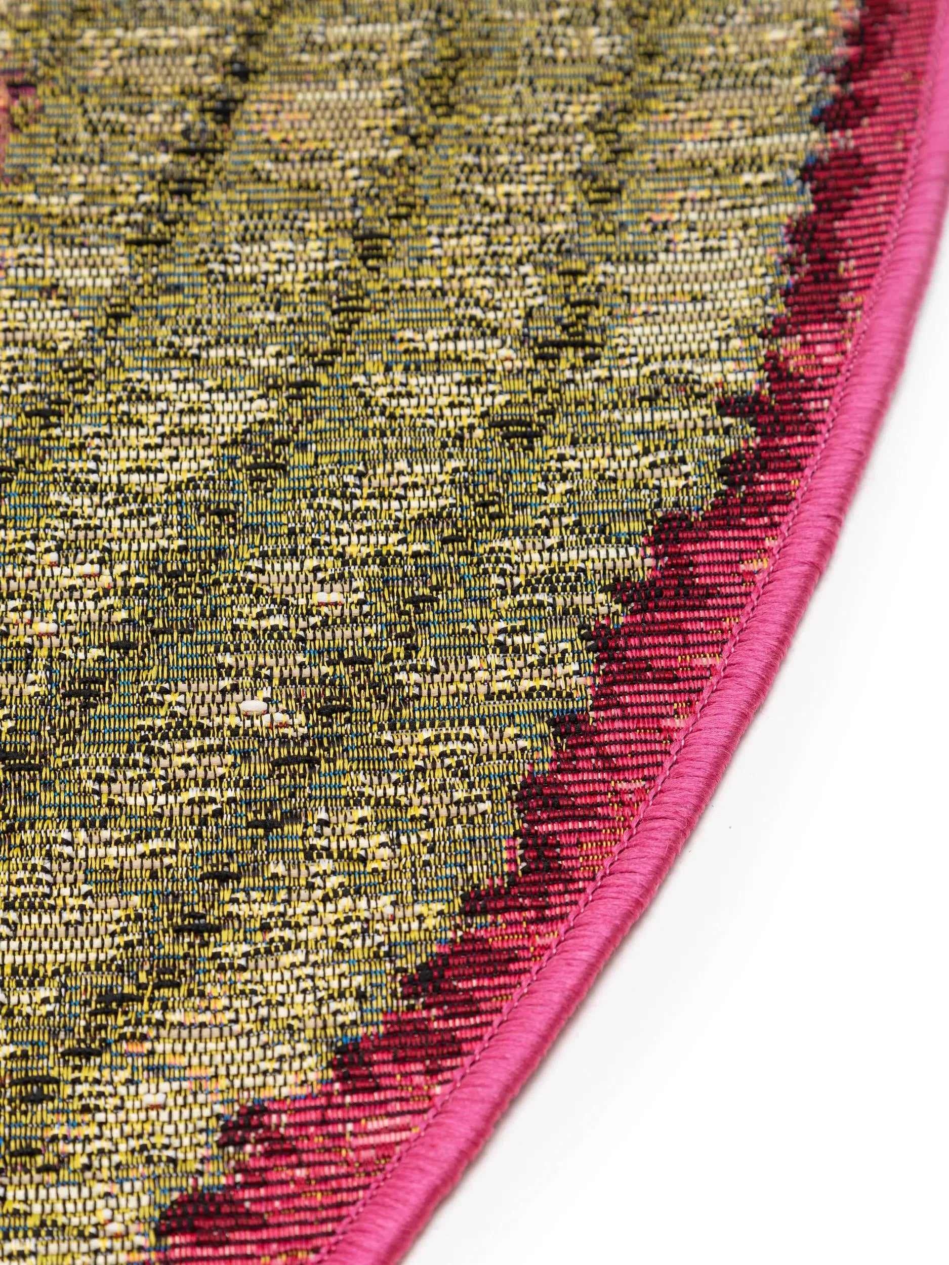 Covor rotund interior/exterior Kenya Multicolour