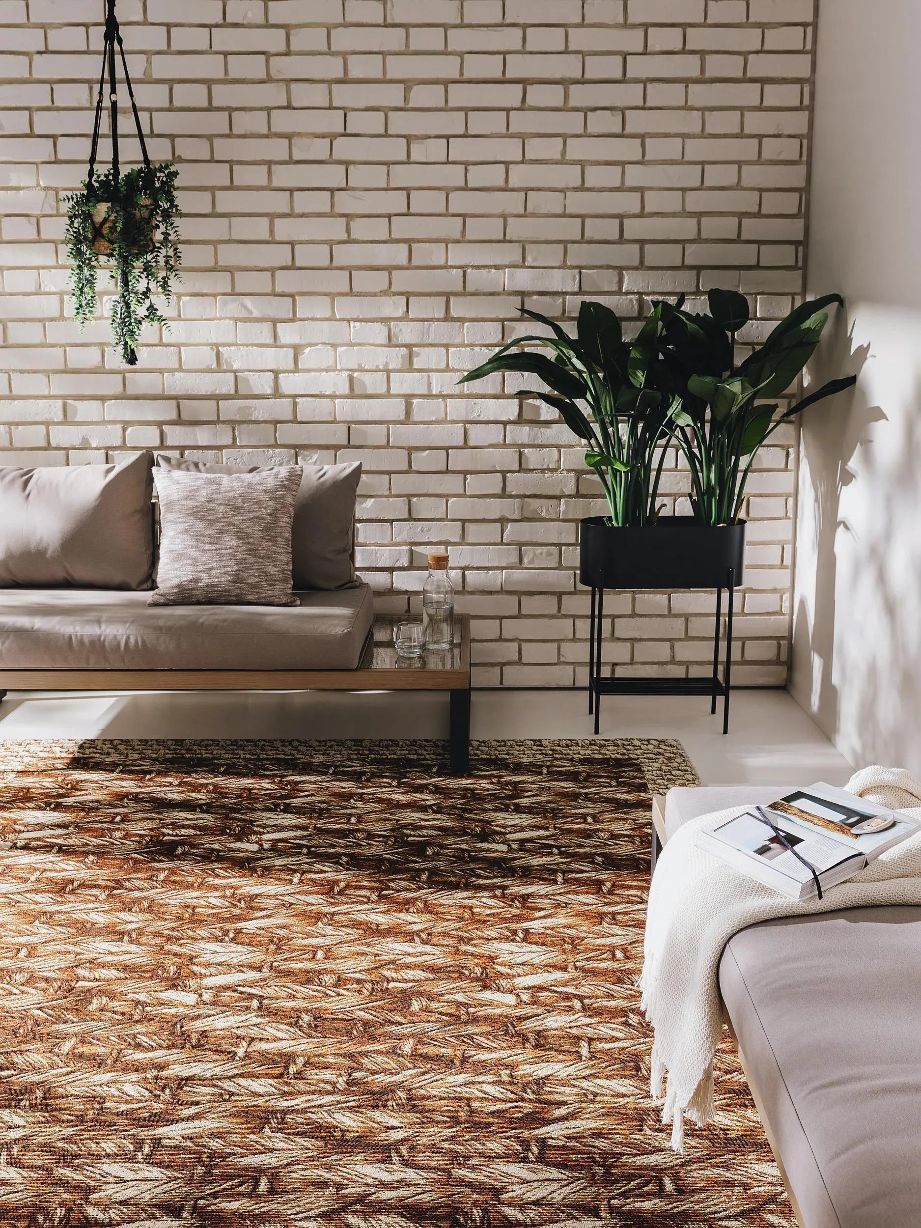Covor interior/exterior Kenya Cream/Beige