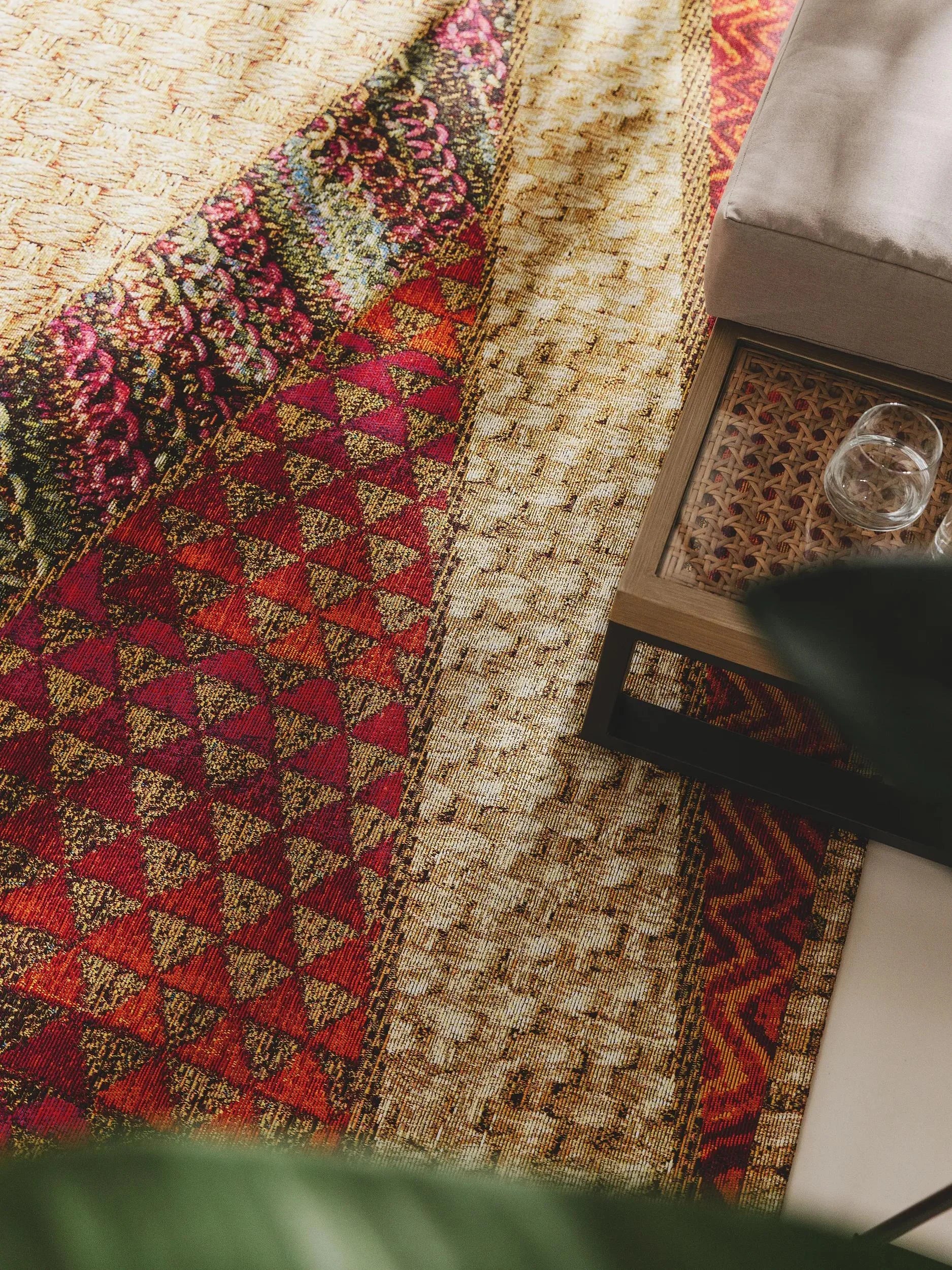 Covor interior/exterior Kenya Beige/Red