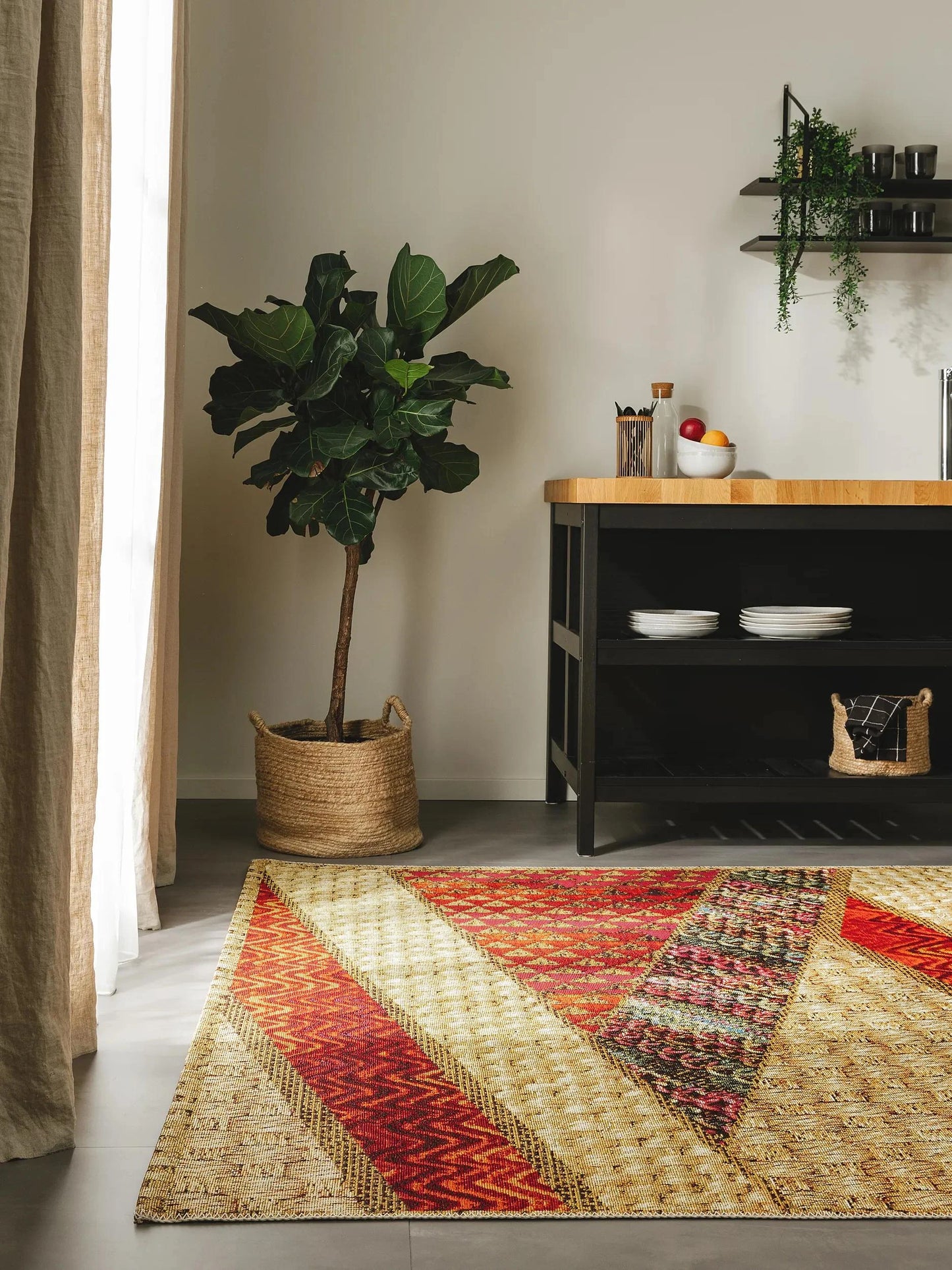 Covor interior/exterior Kenya Beige/Red
