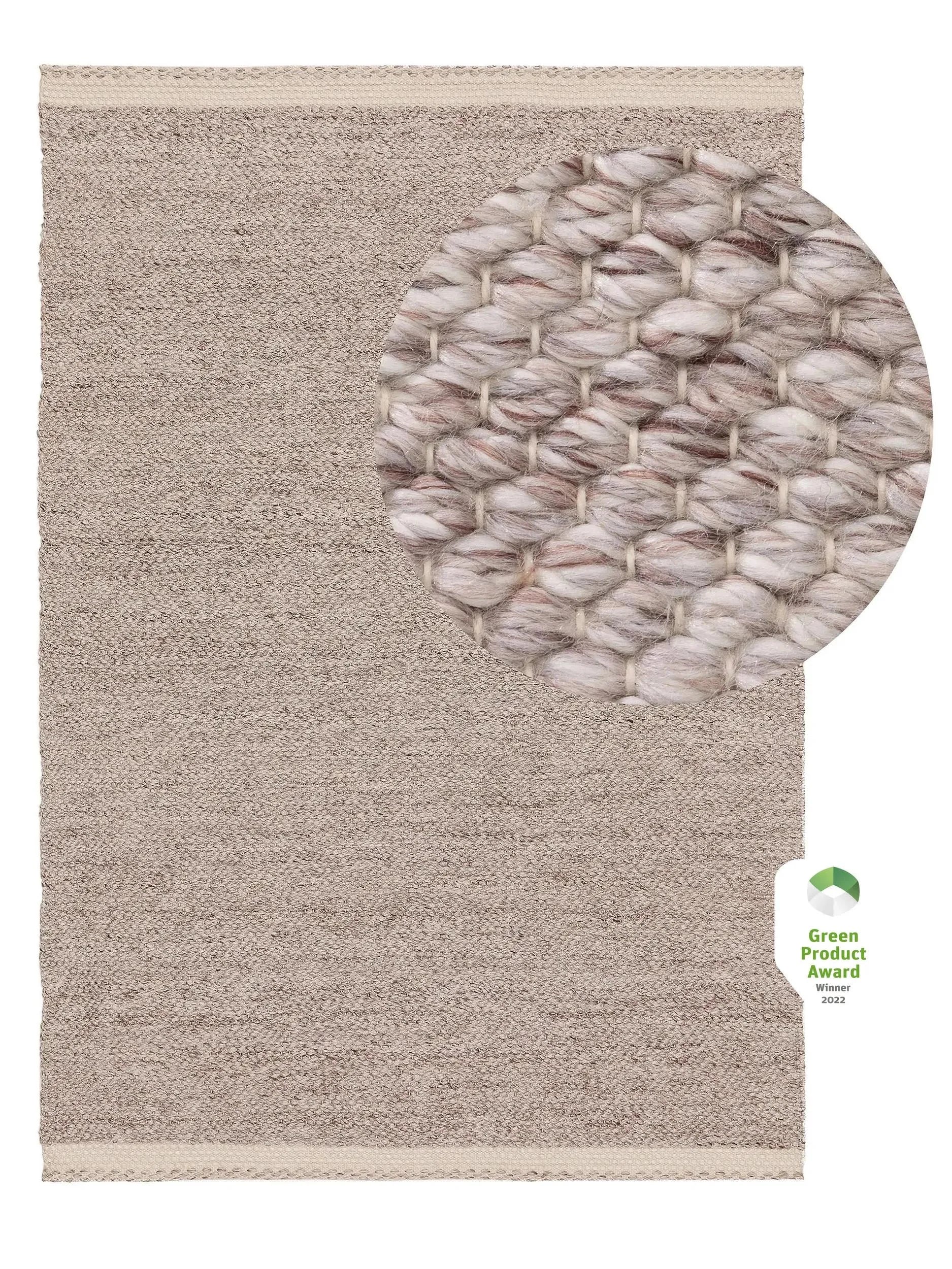 Covor Made From Recycled Material Kiah Cream/Taupe