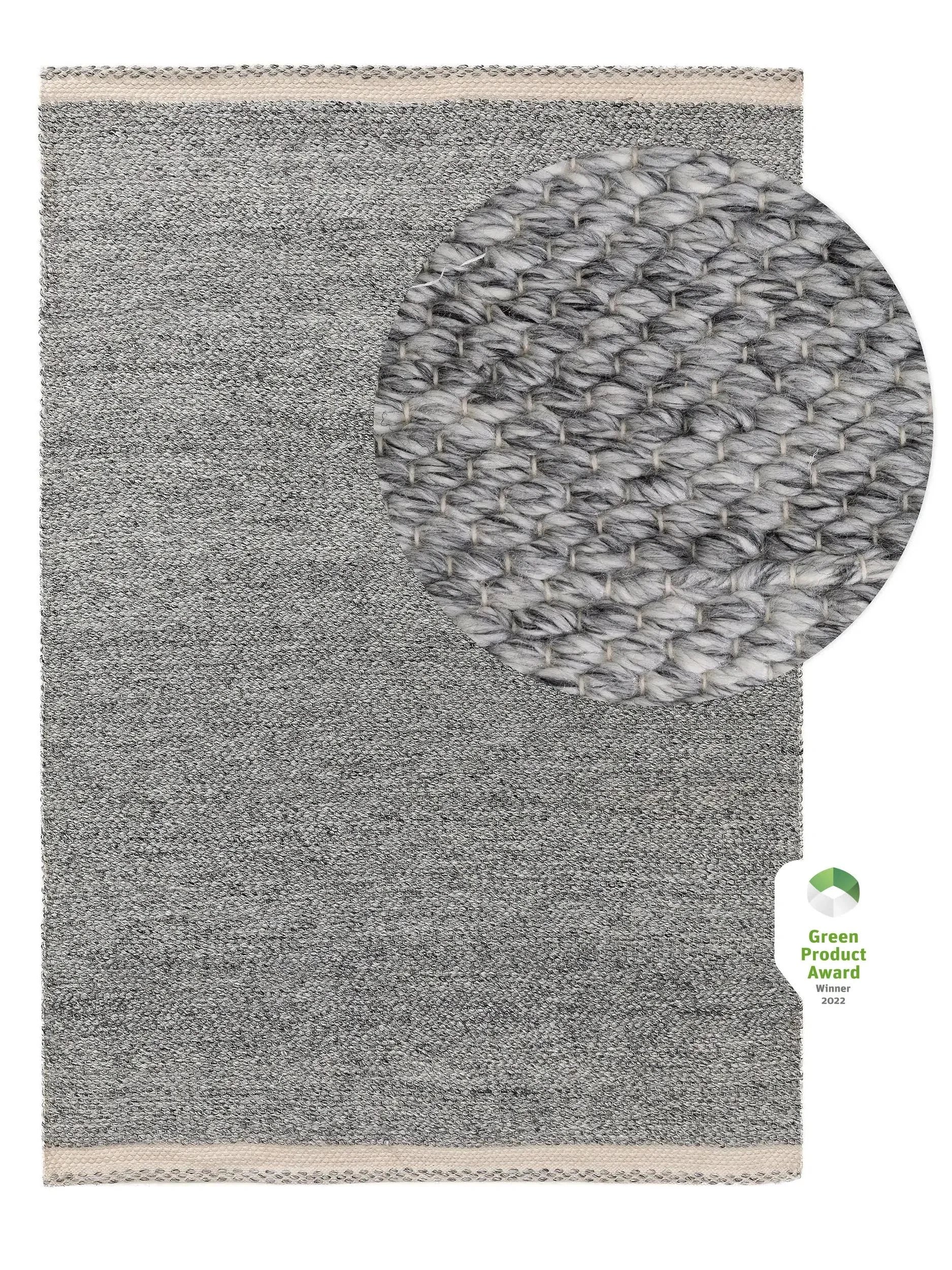 Covor Made From Recycled Material Kiah Grey