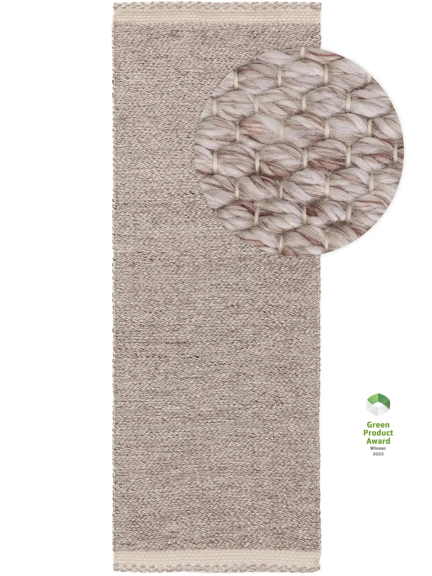 Covor Made From Recycled Material Kiah Cream/Taupe