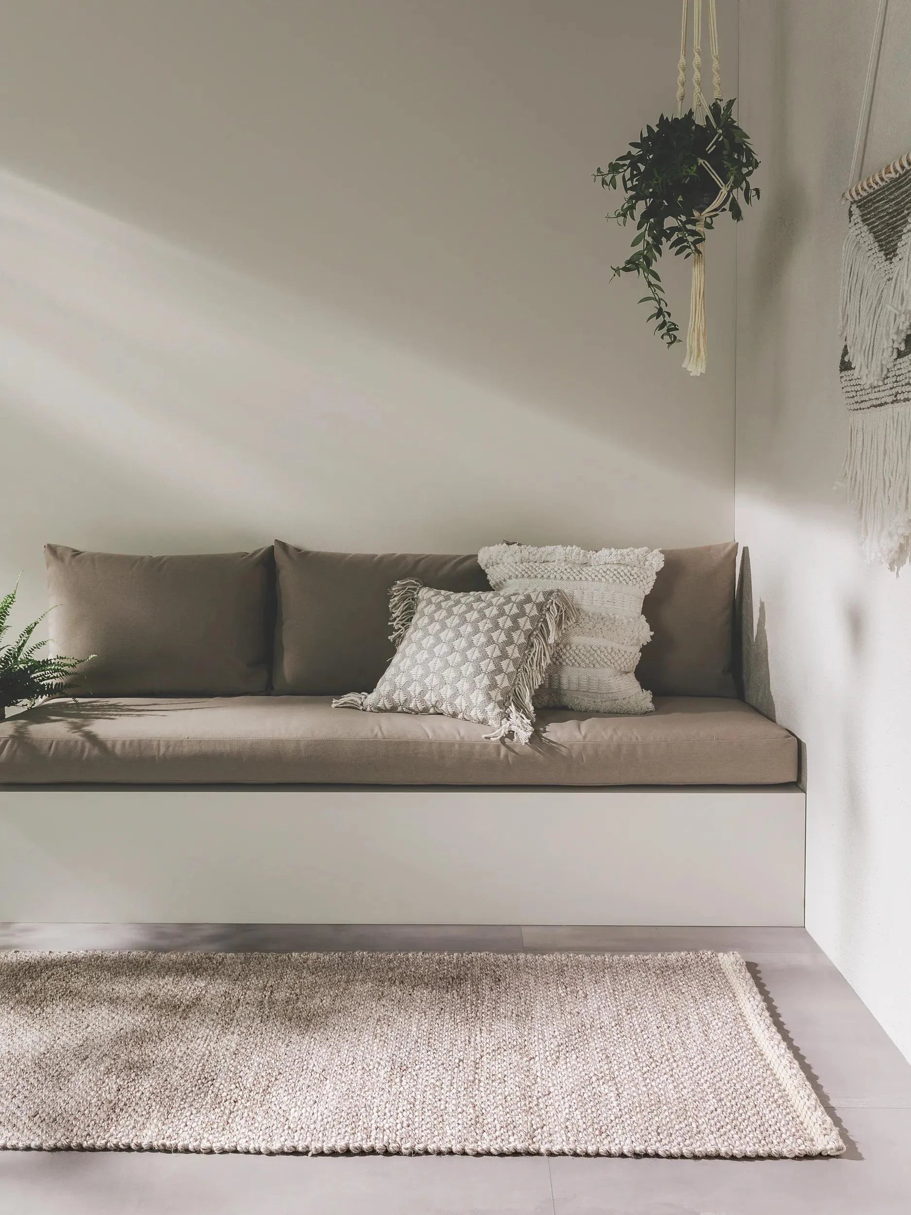 Covor Made From Recycled Material Kiah Cream/Taupe