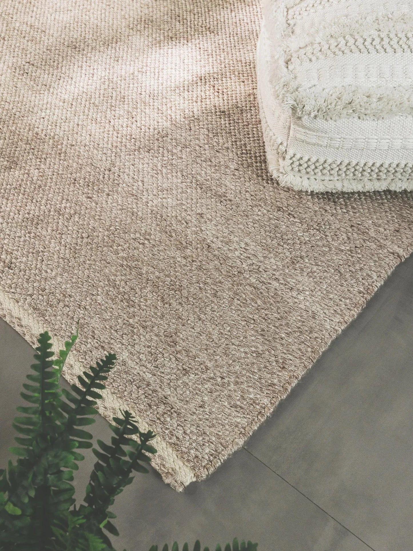 Covor Made From Recycled Material Kiah Cream/Taupe