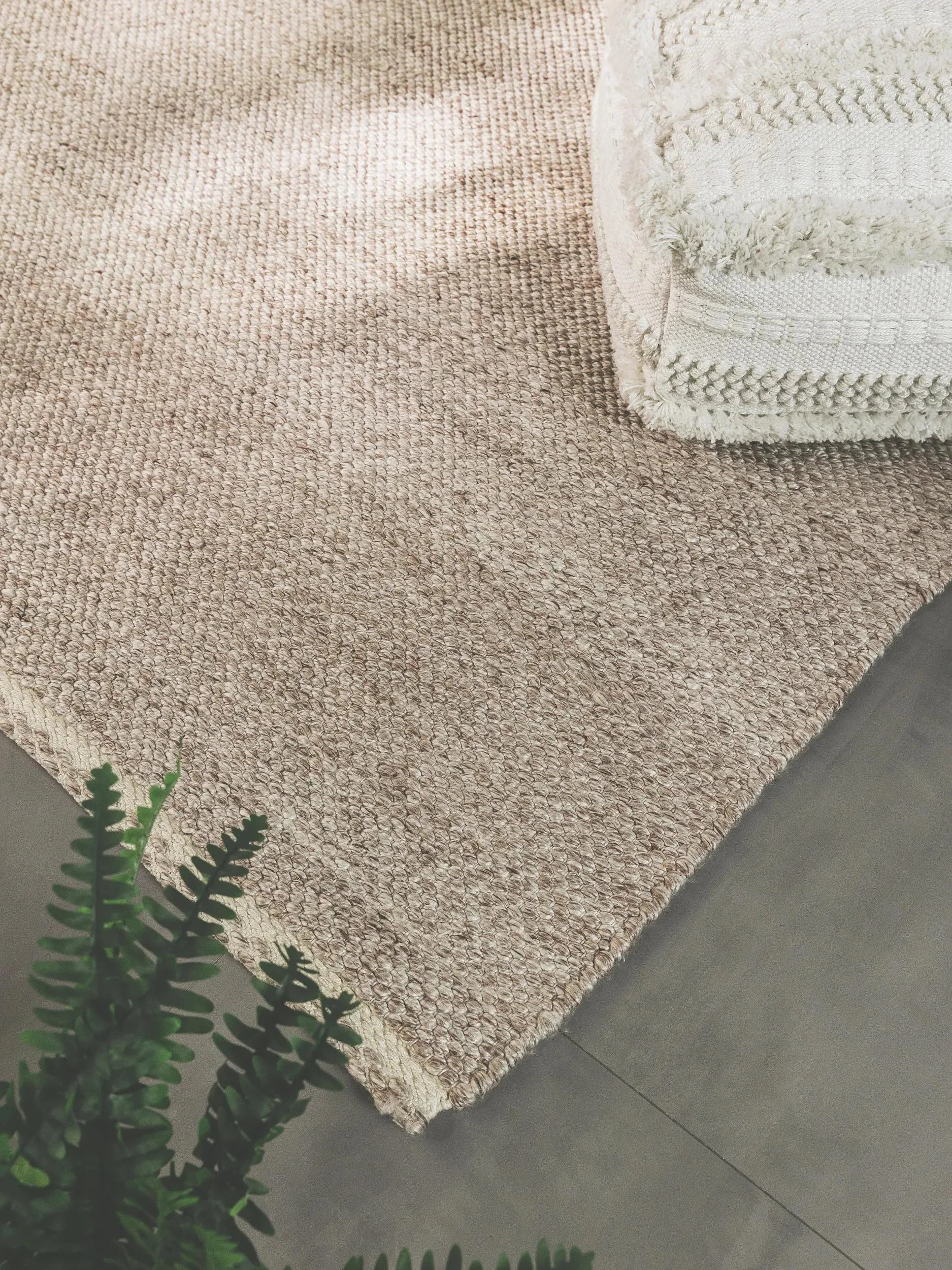 Covor Made From Recycled Material Kiah Cream/Taupe