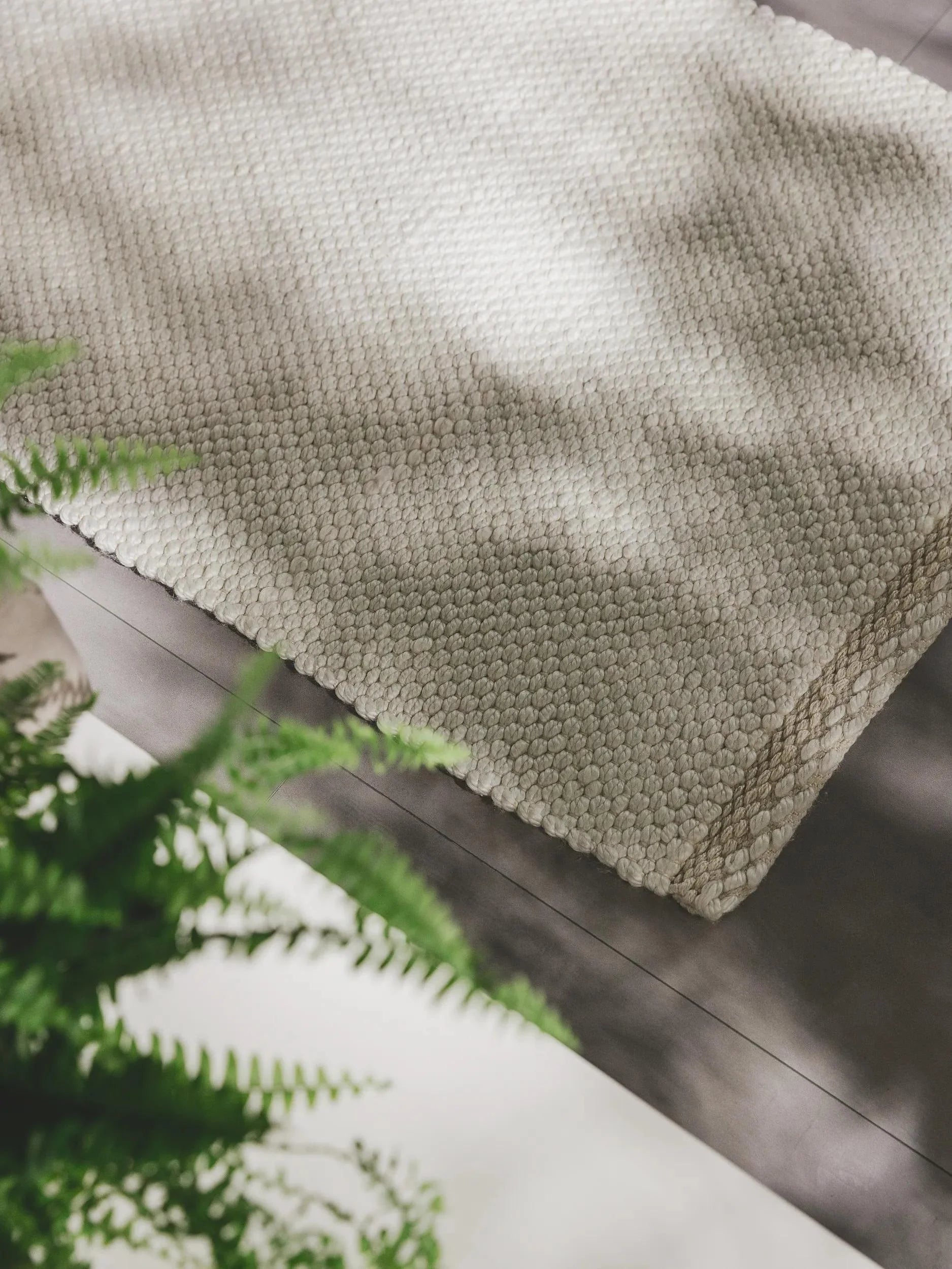 Covor Made From Recycled Material Kiah Cream