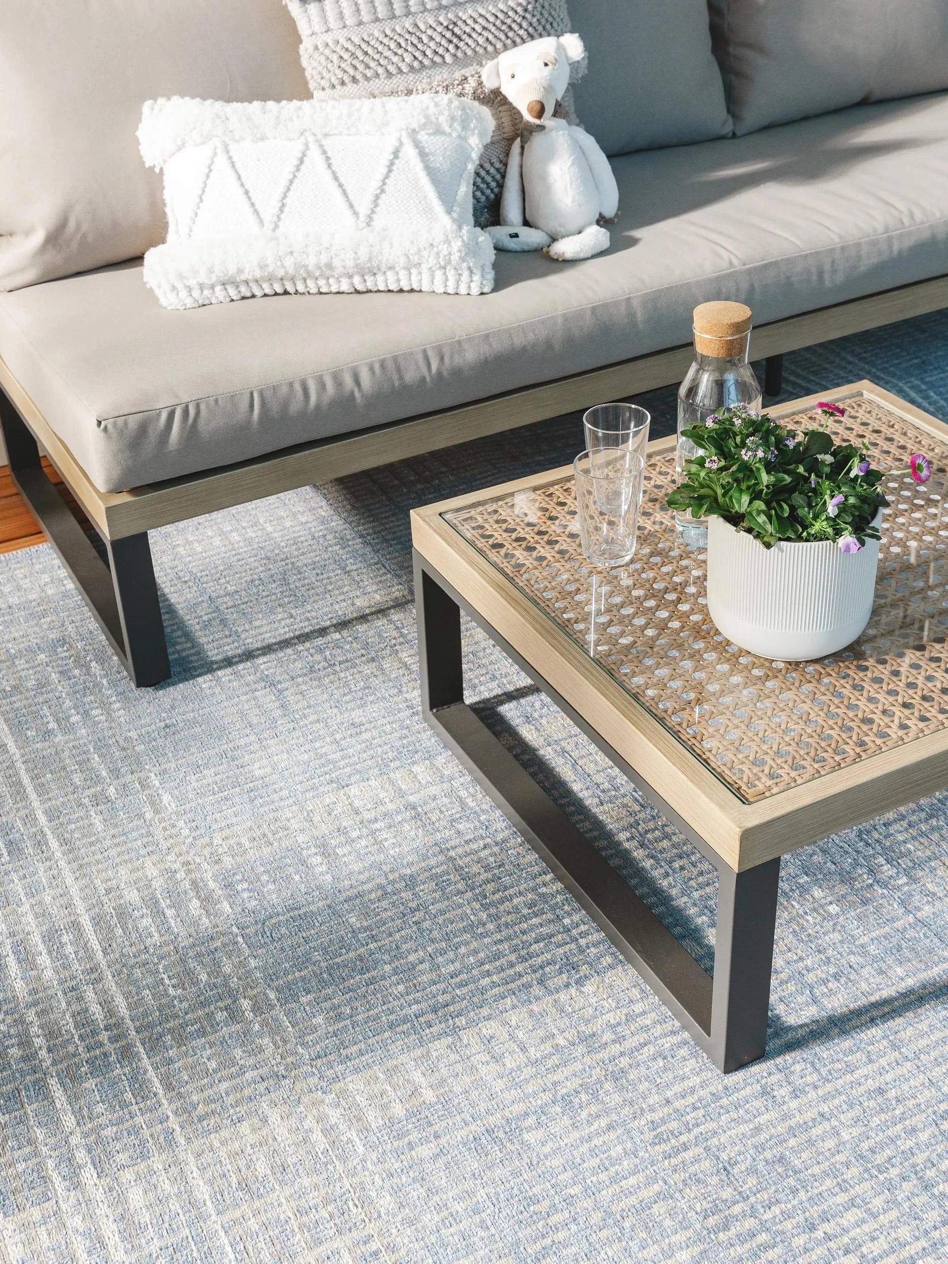 Covor interior/exterior Kiano Multicolour/Blue